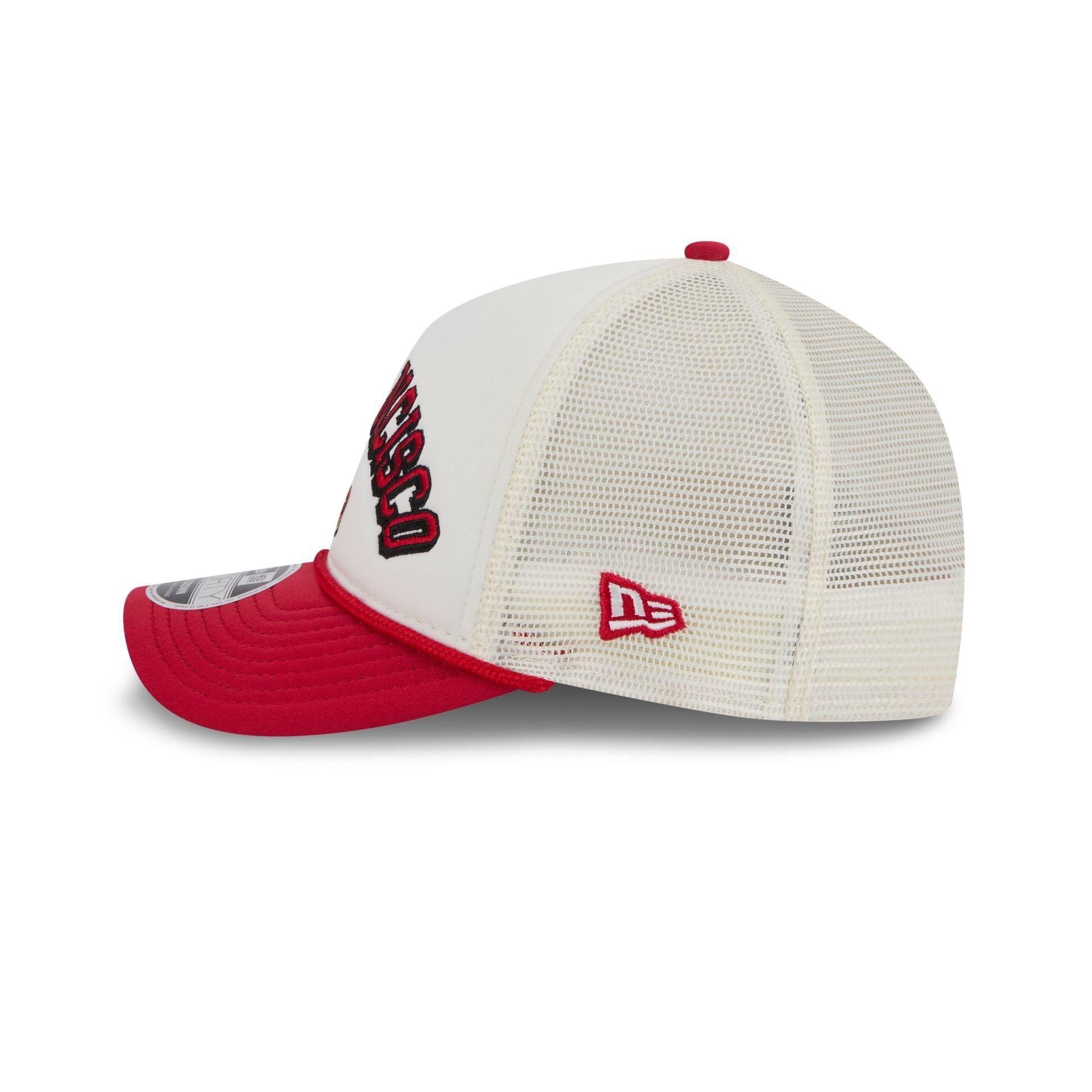 San Francisco 49ers Chrome Arch 9FORTY M-Crown A-Frame Trucker Hat Male Product Image