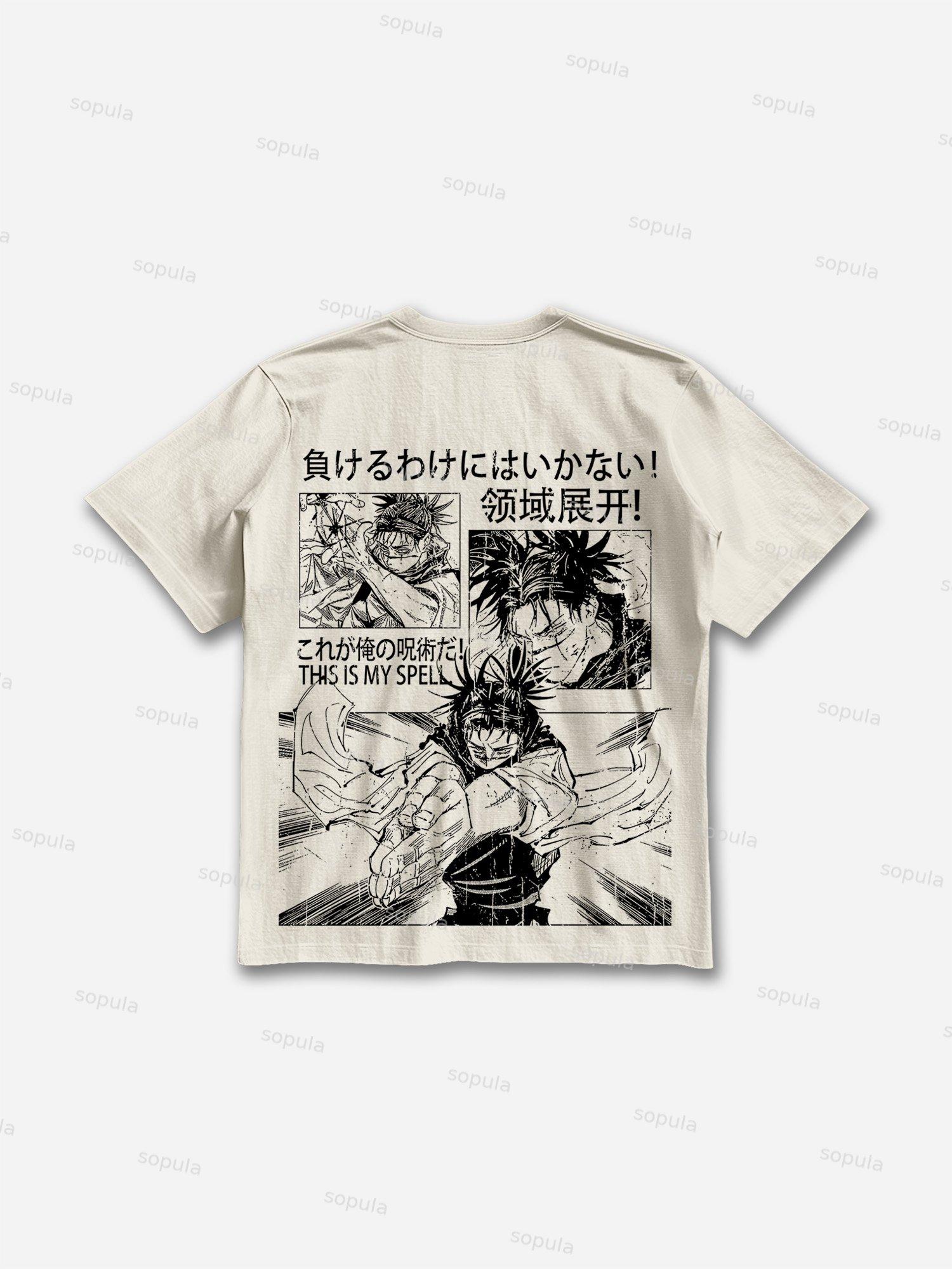Spell Comic Graphic Print Cotton T-shirt Product Image
