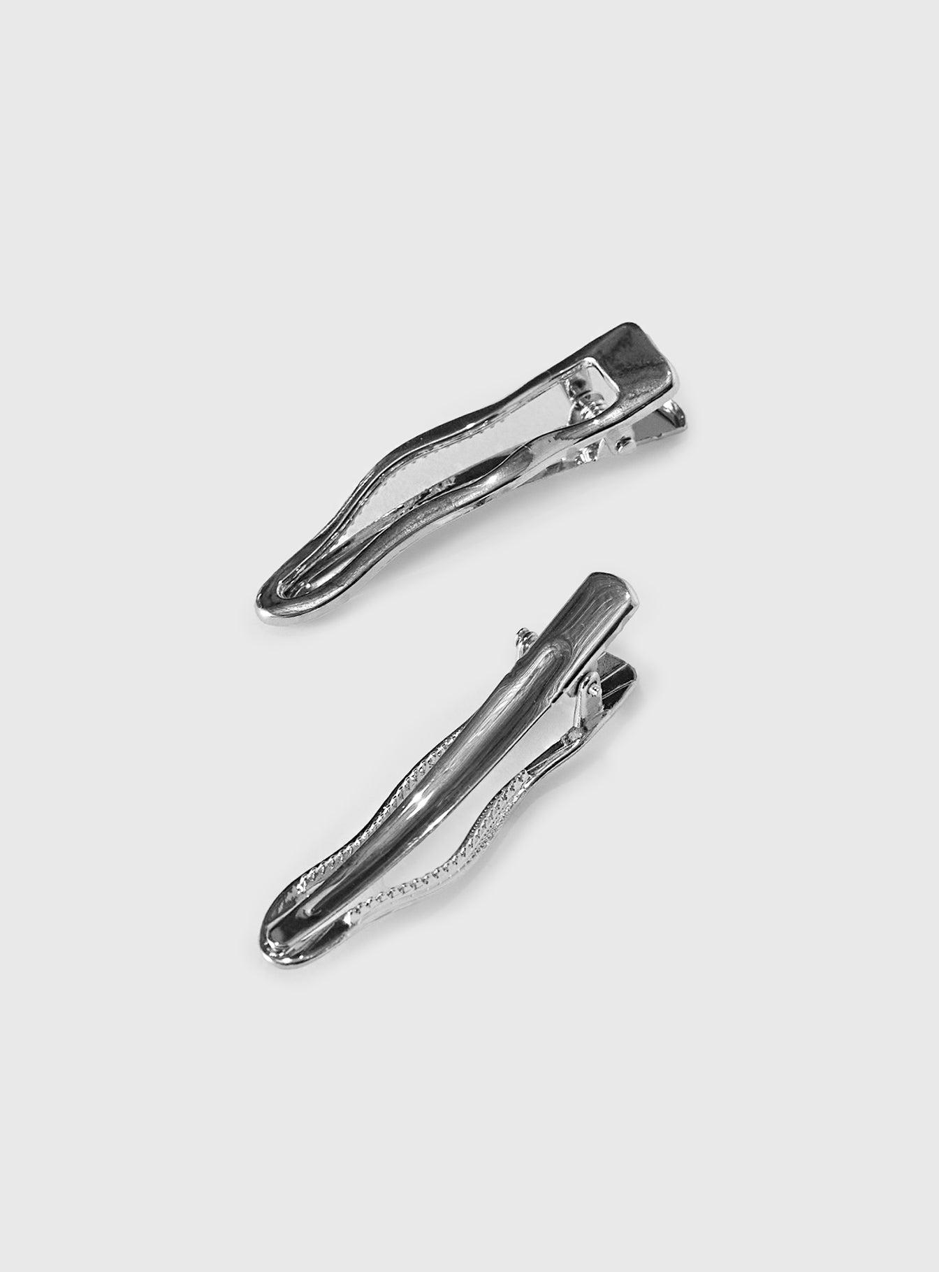 So Divine Hair Clip 2 Pack Silver Product Image