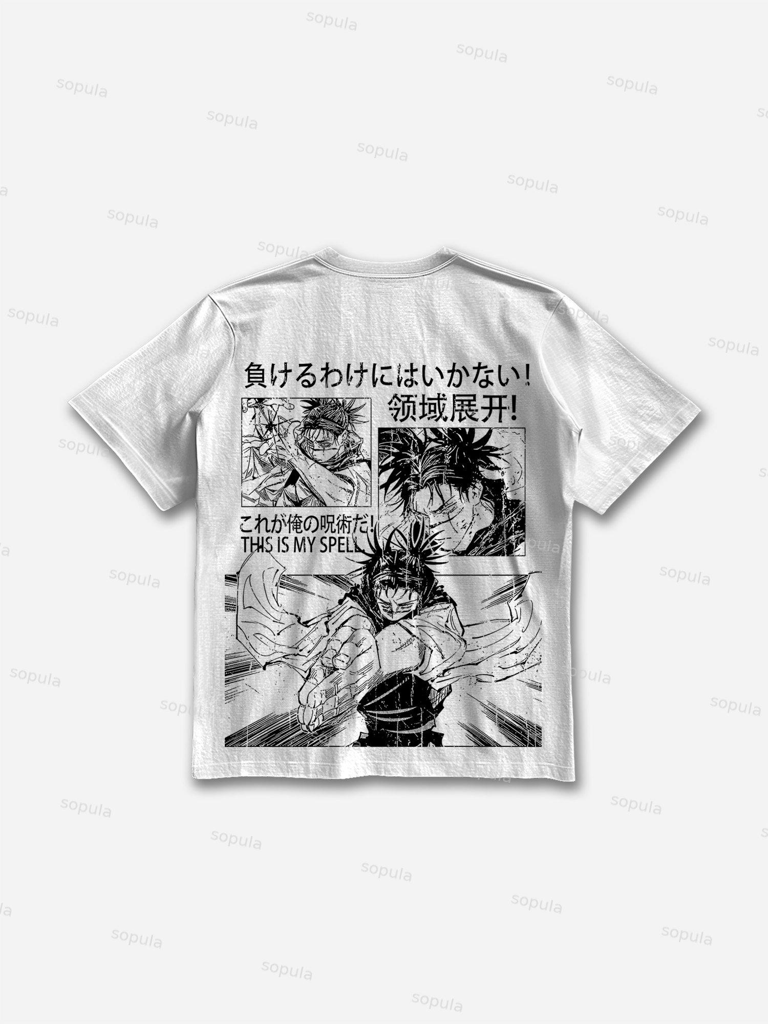 Spell Comic Graphic Print Cotton T-shirt Product Image