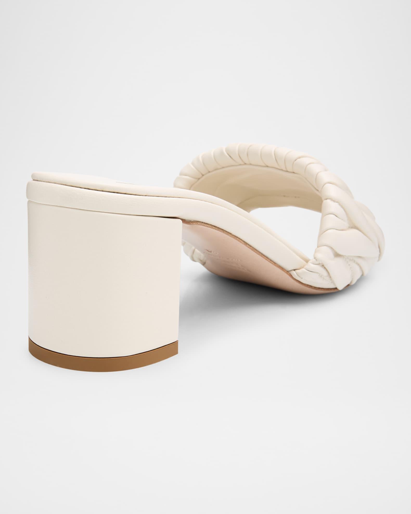 Quilted Leather Mule Sandals Product Image