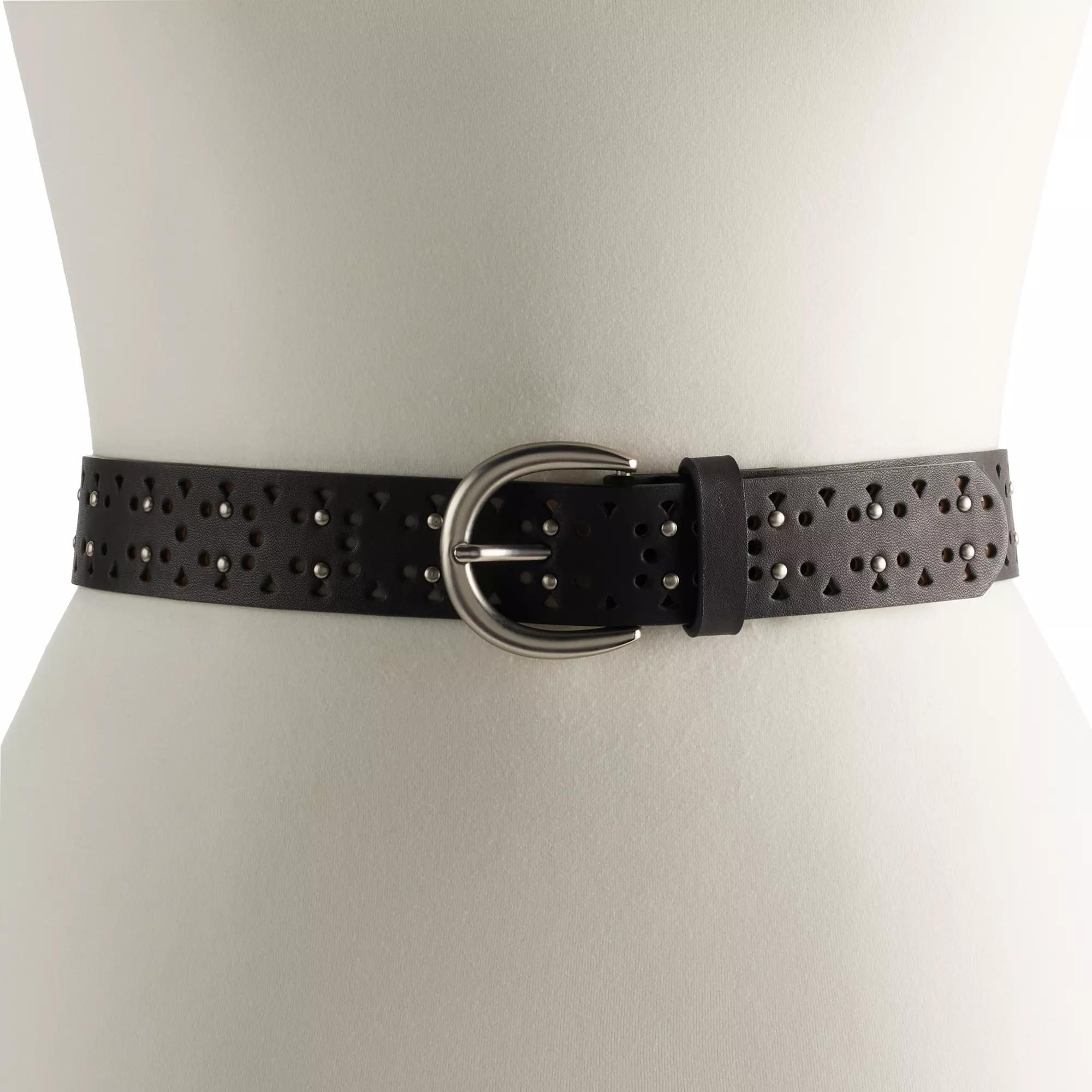 Women's Sonoma Goods For Life® Perforated & Studded Belt,  Product Image