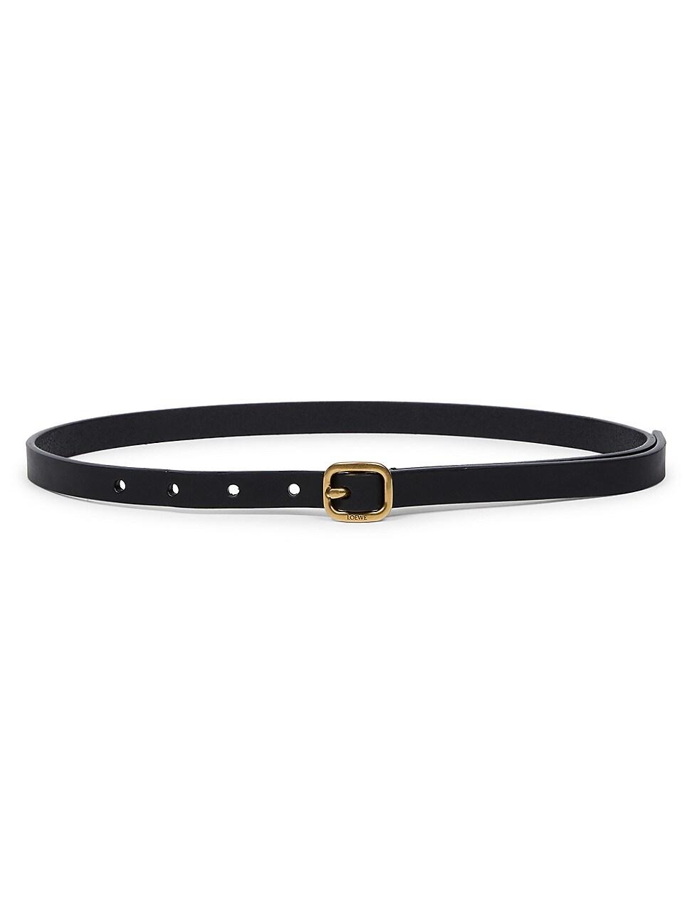 Womens Rounded Leather Belt Product Image