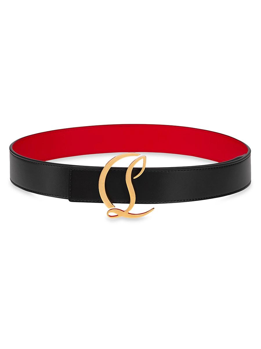 Womens CL Logo Leather Belt Product Image