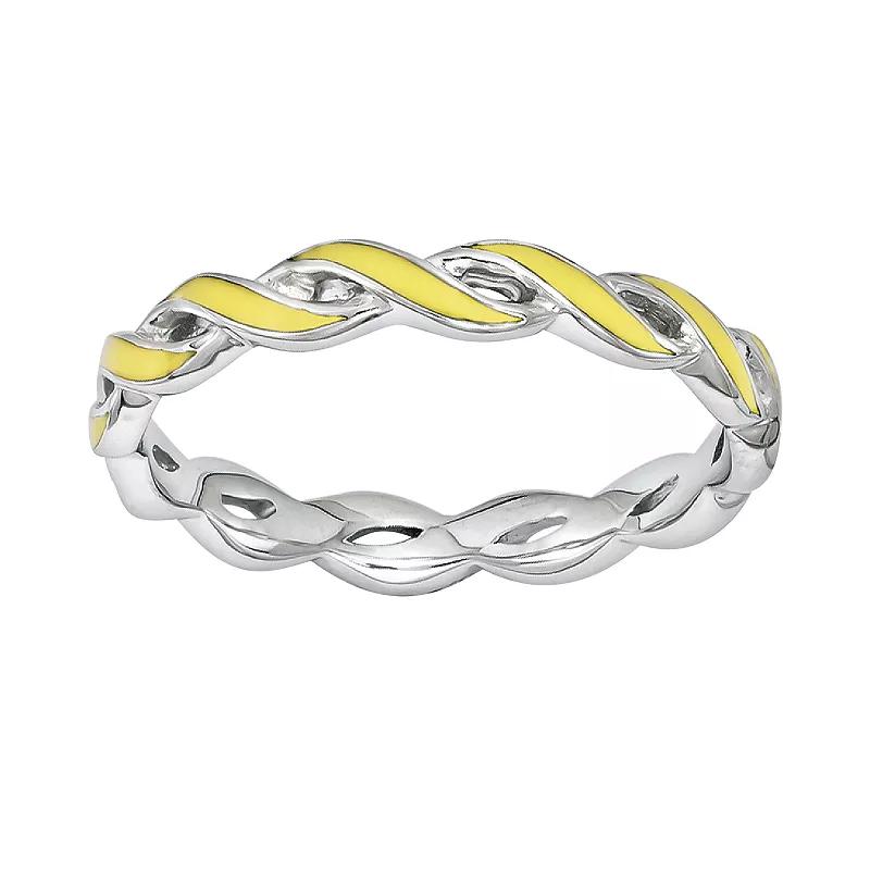 Stacks & Stones Sterling Silver Stack Ring, Women's, Size: 10, Yellow Product Image