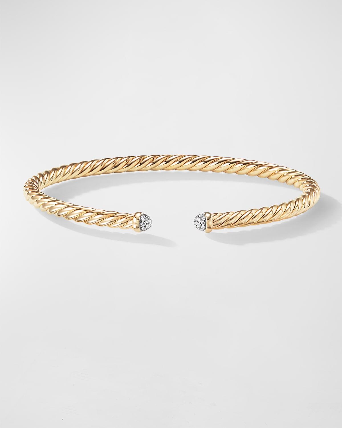 Womens Cable Flex Bracelet in 18K Yellow Gold Product Image