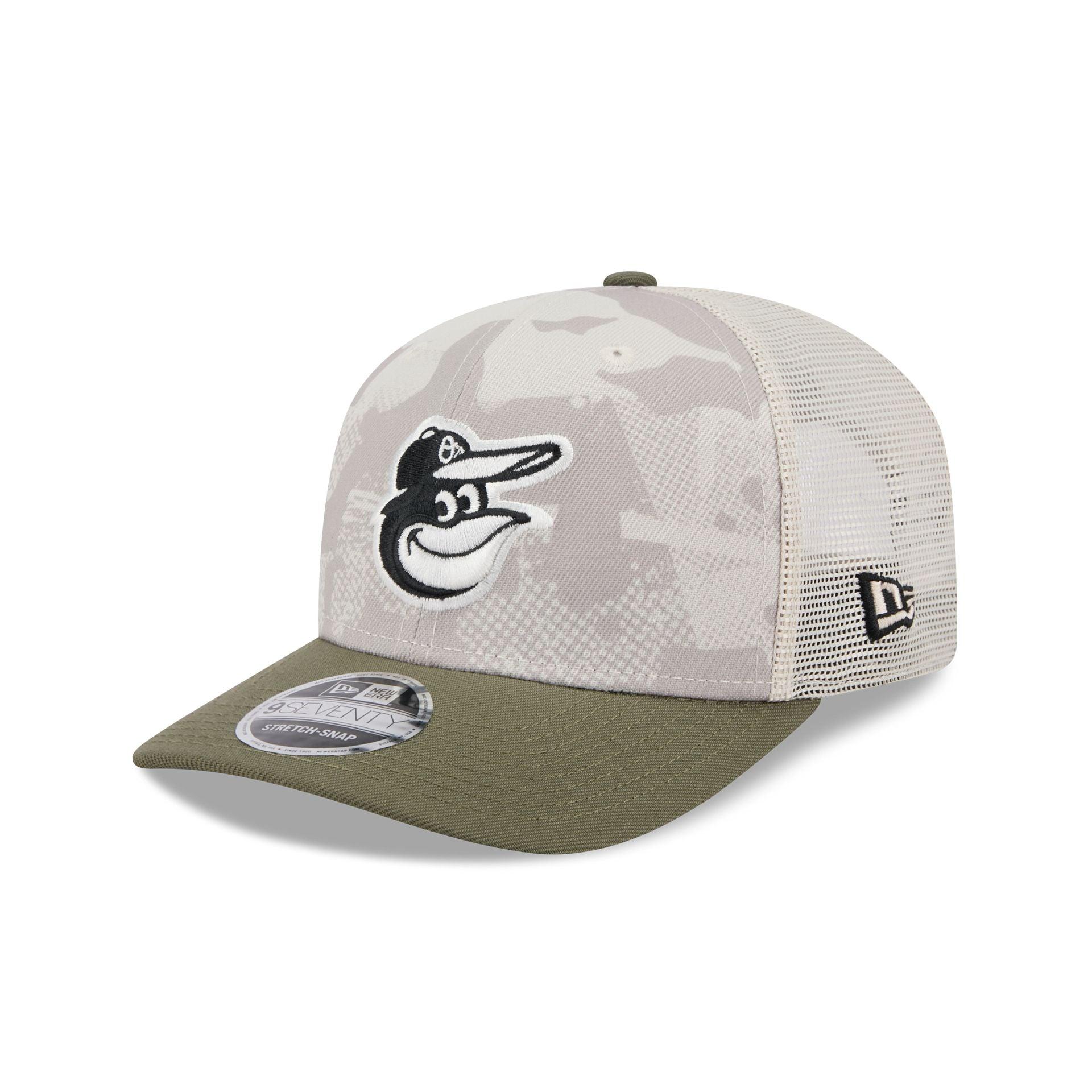 Baltimore Orioles Armed Forces Day 2025 9SEVENTY Trucker Hat Male Product Image