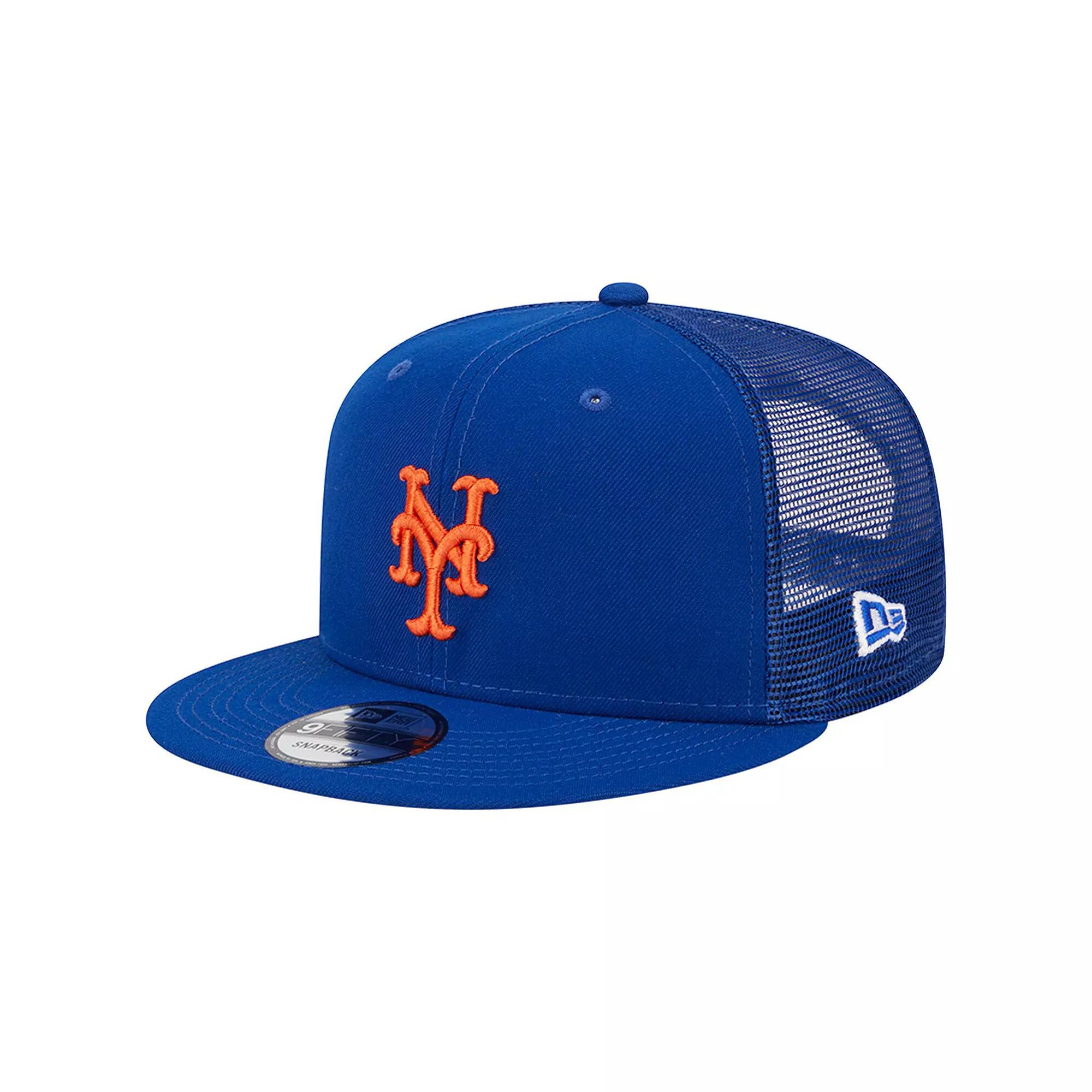 Men's New Era Royal New York Mets Team Color Trucker 9FIFTY Snapback Hat, Blue Product Image