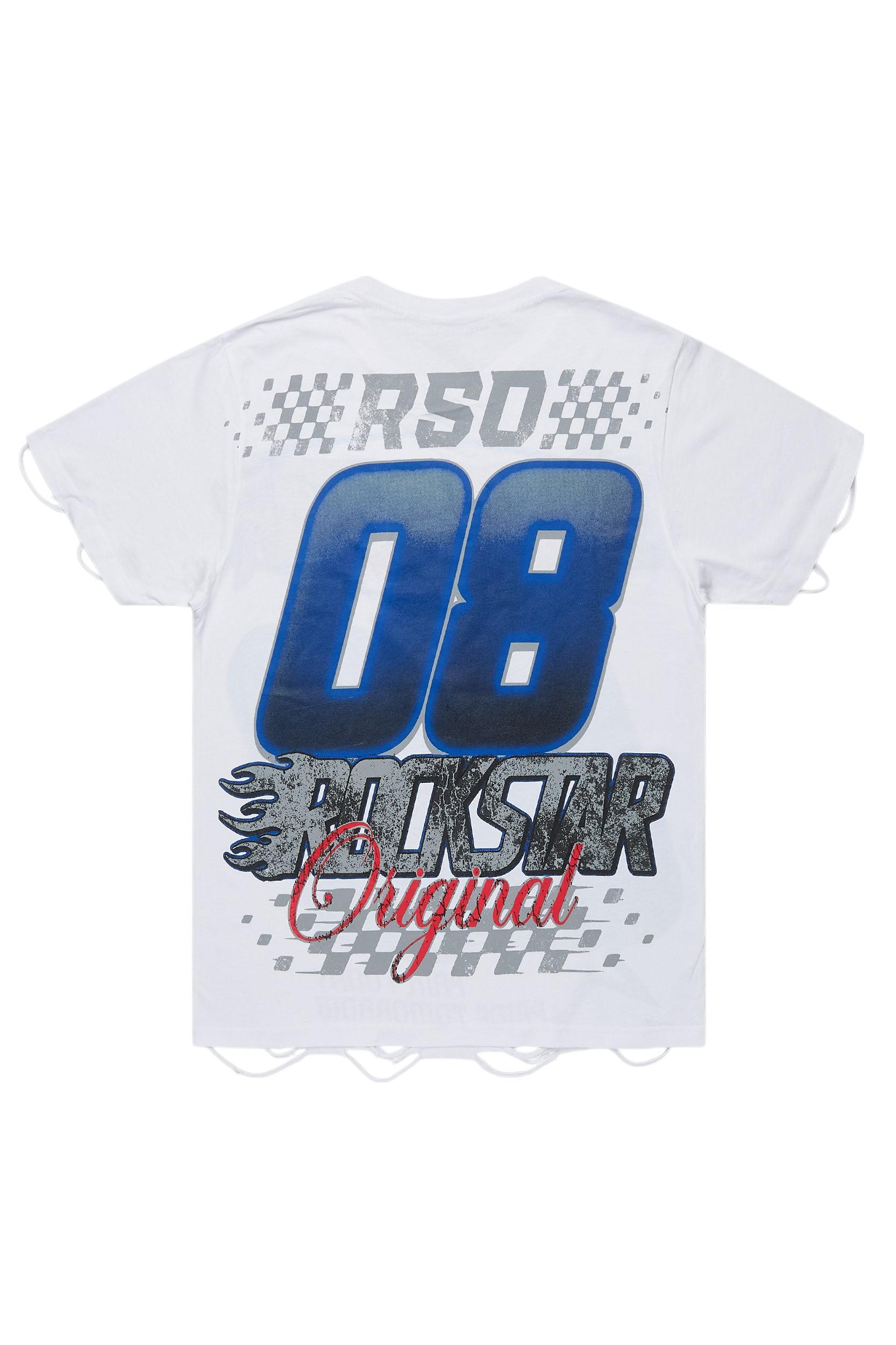 Ryker White Graphic T-Shirt Male Product Image