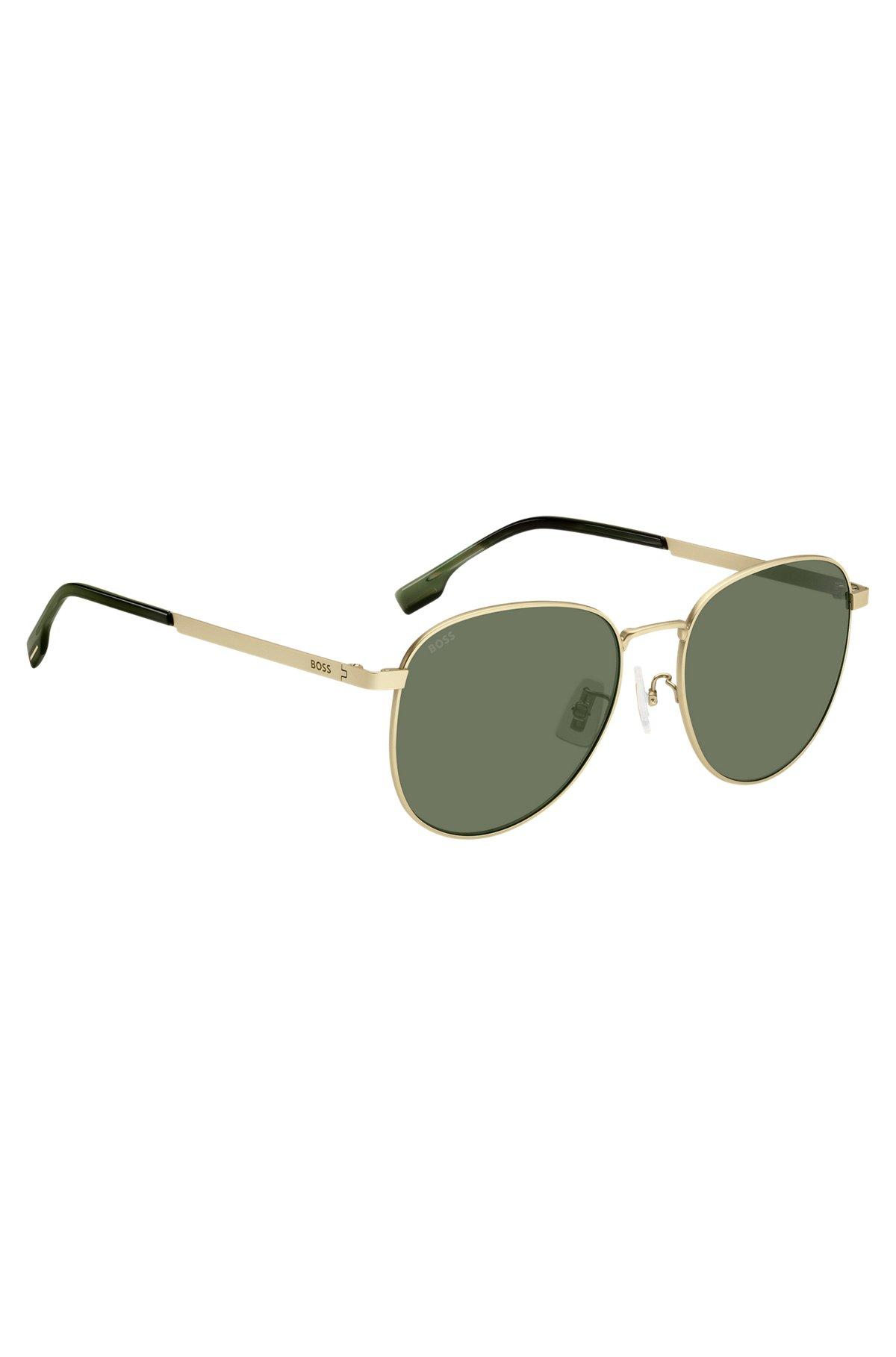 BOSS - Gold-tone sunglasses with titanium temples Product Image