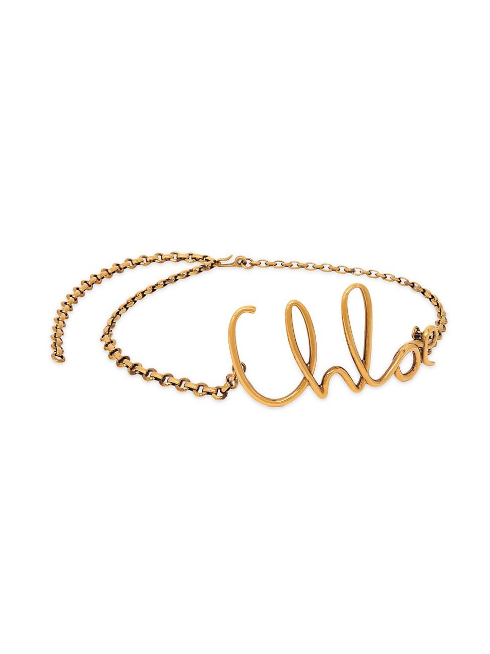 Womens Logo Chain Belt Product Image