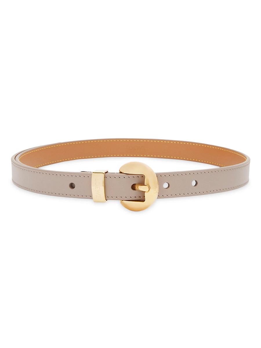 Womens Pebble Leather Belt Product Image