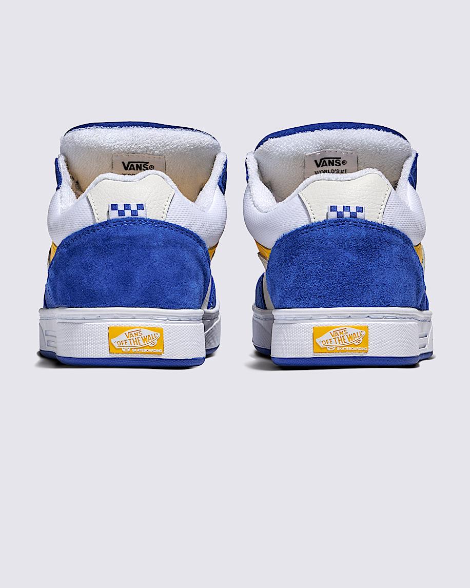 Skate Estazzo Shoe in Blue / Yellow / White| Vans US Product Image