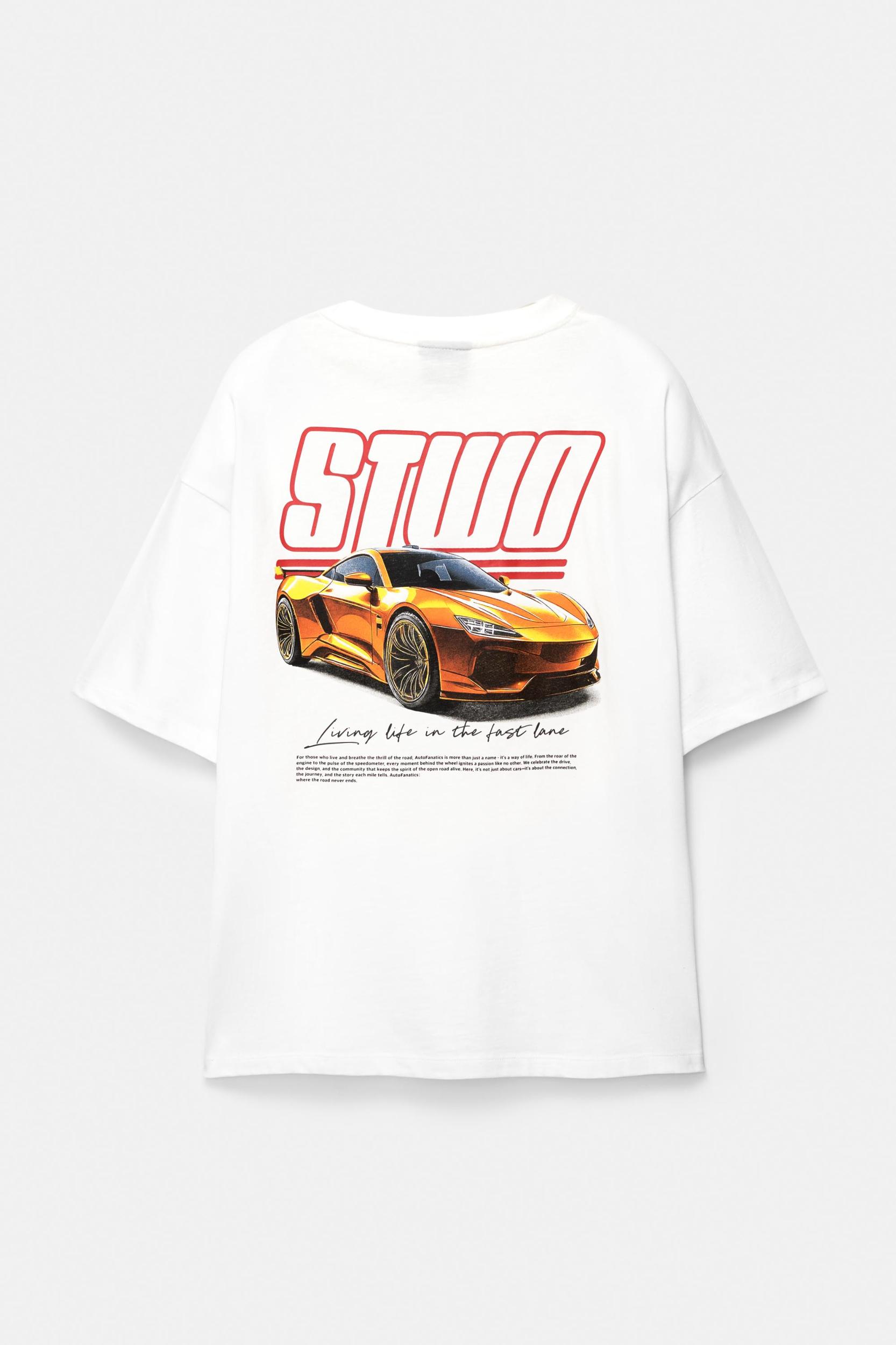 STWD gold car T-shirt Product Image