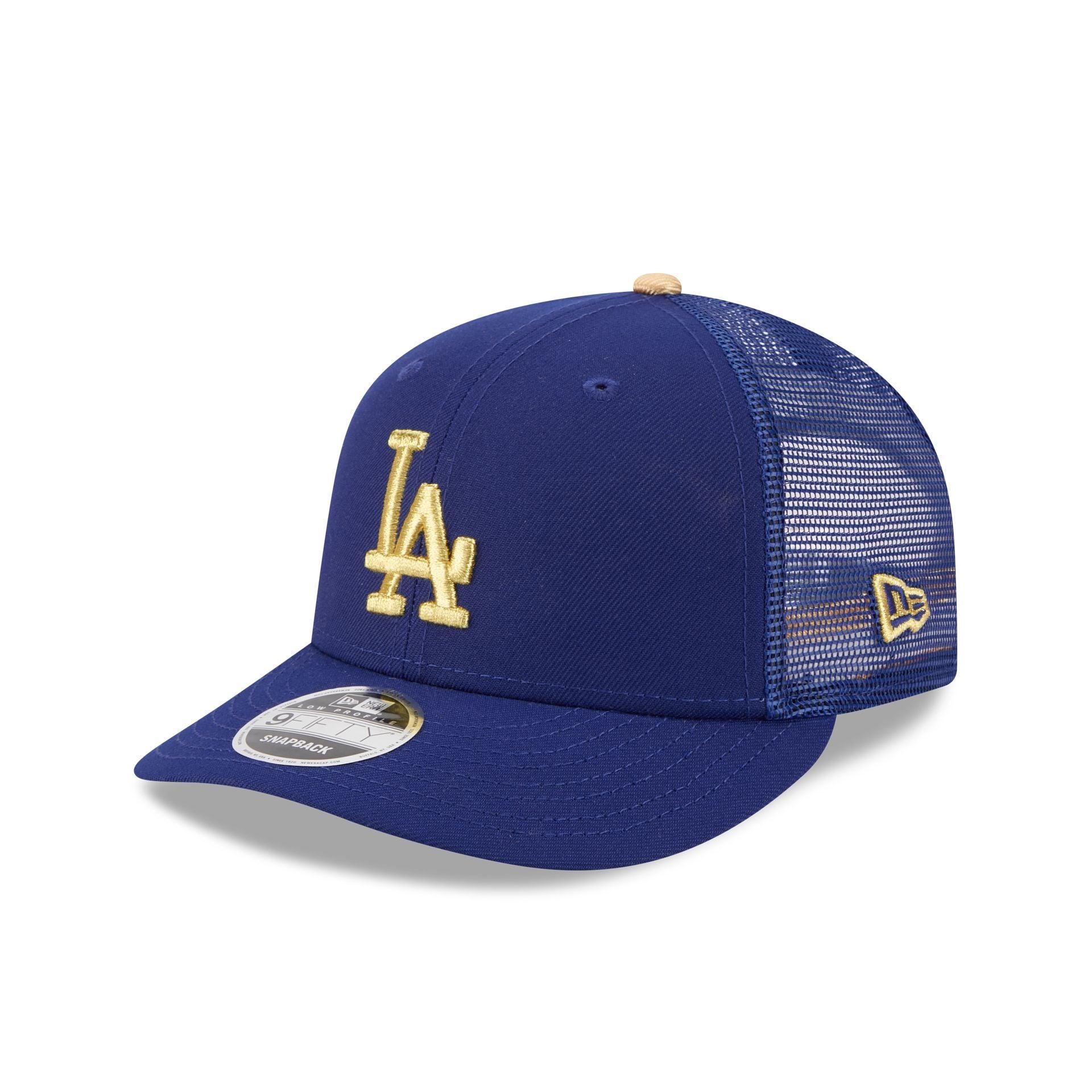 Los Angeles Dodgers Gold Collection Low Profile 9FIFTY Trucker Hat Male Product Image