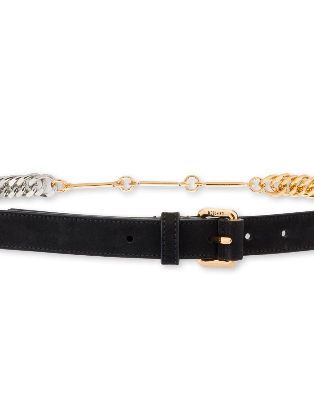 cuban chain leather belt  Product Image