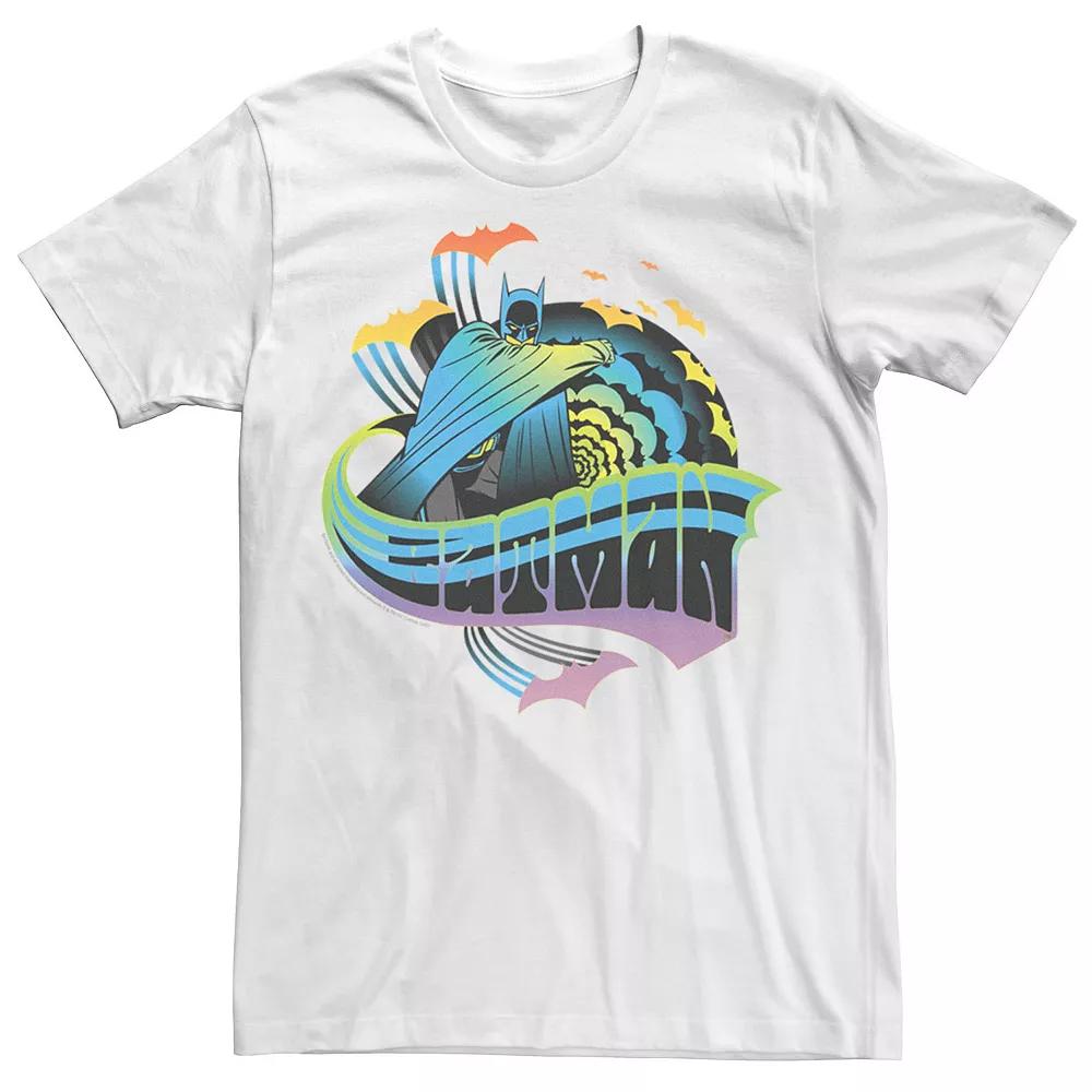 Adult DC Comics Pride Batman Retro Rainbow Tee, Men's,  Product Image