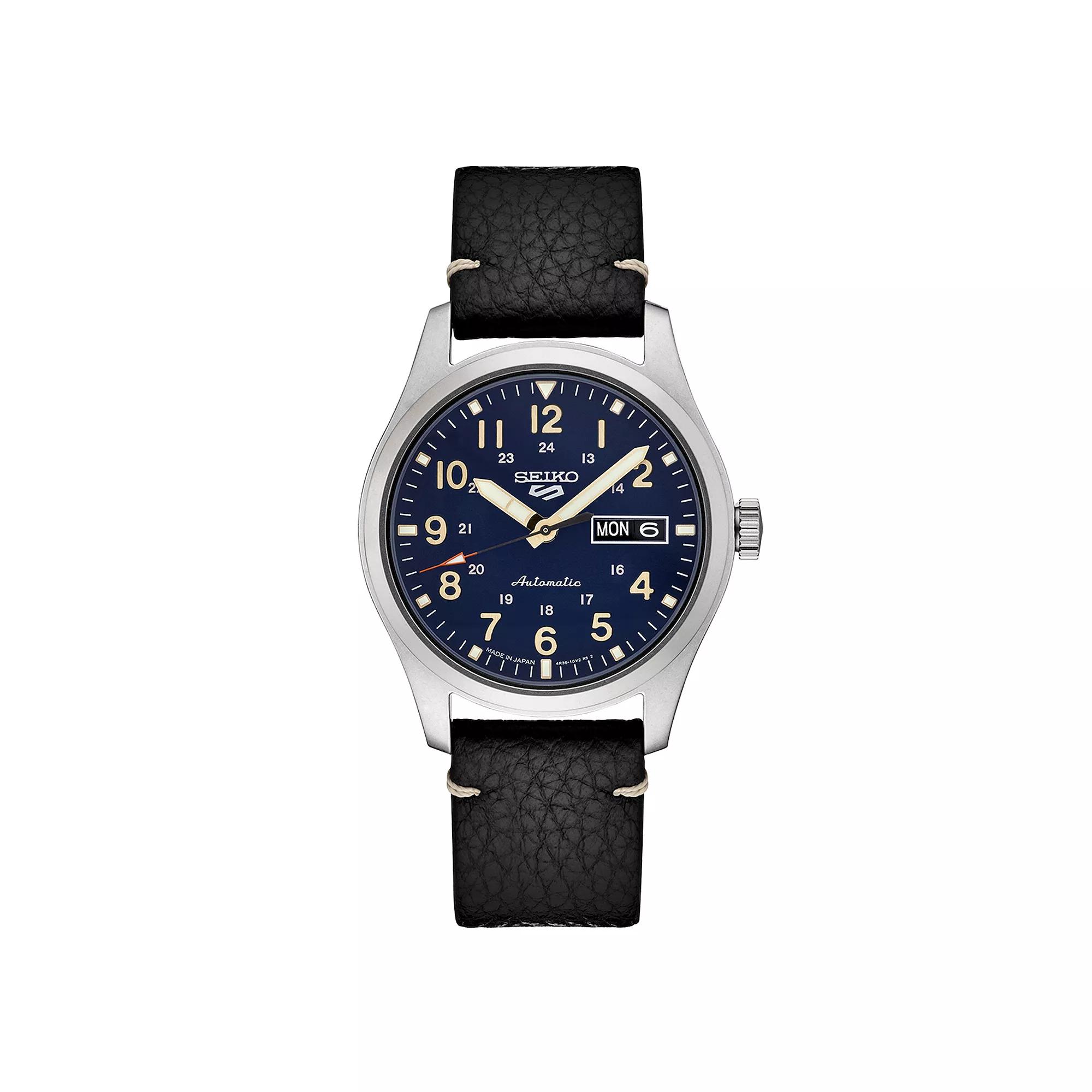 Seiko Men's 5 Sports Stainless Steel Green Dial Watch - SRPG33,  Product Image