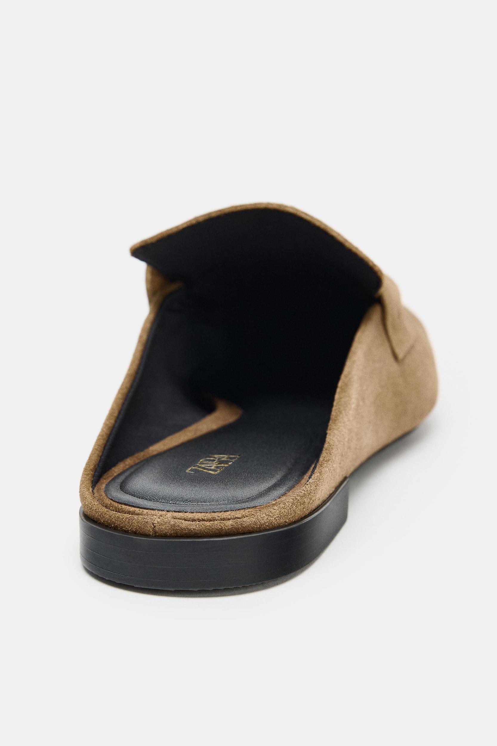 SPLIT LEATHER MULE LOAFERS Product Image