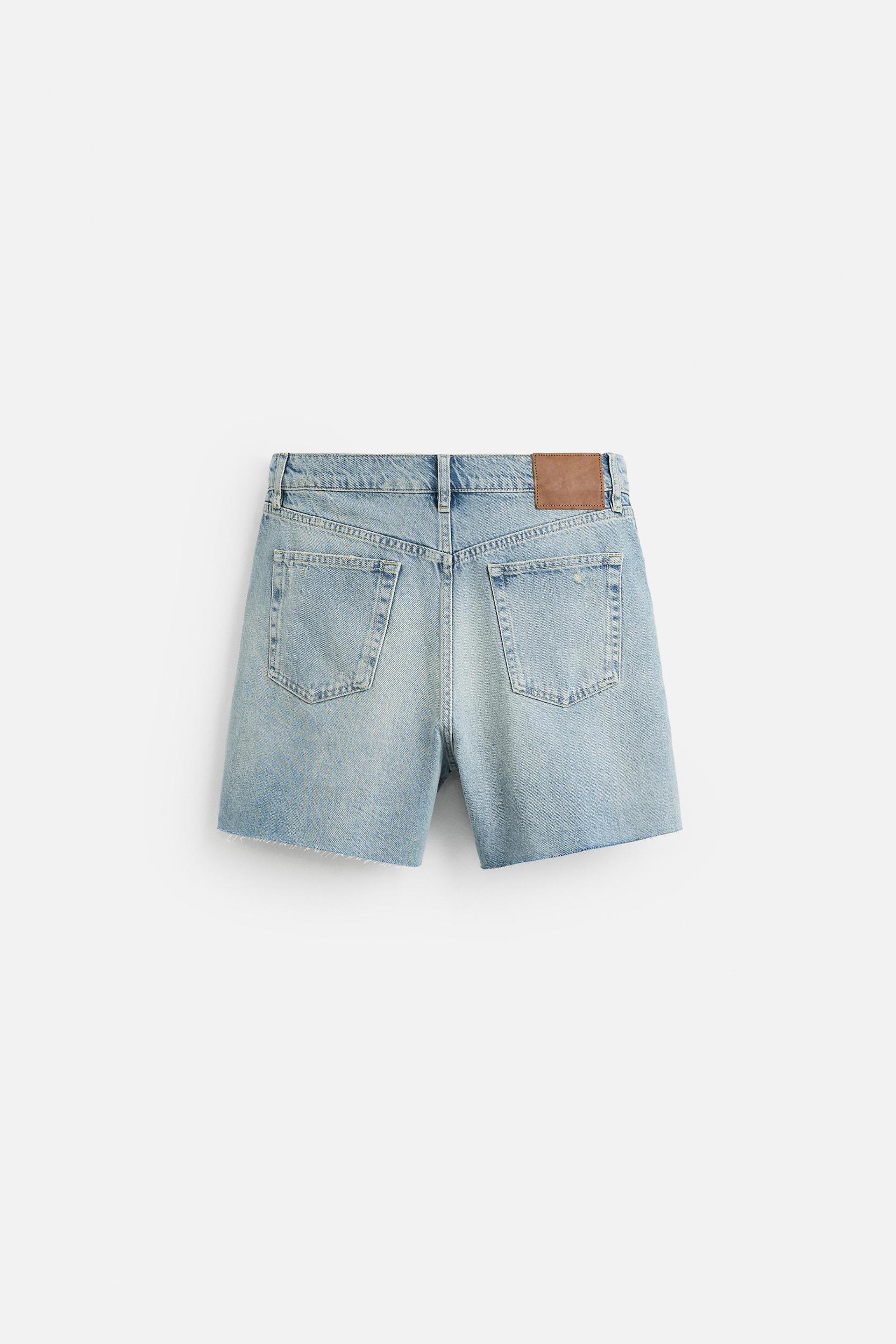 DENIM MINI SHORTS Product Image