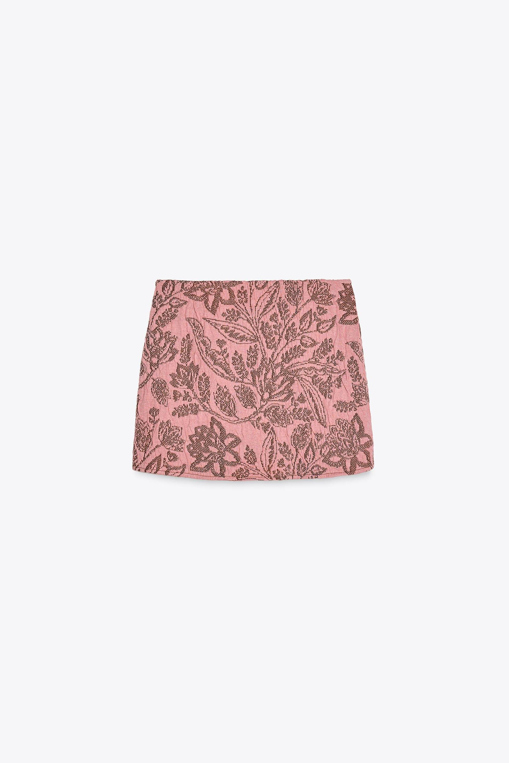 JACQUARD RUFFLE SKIRT Product Image