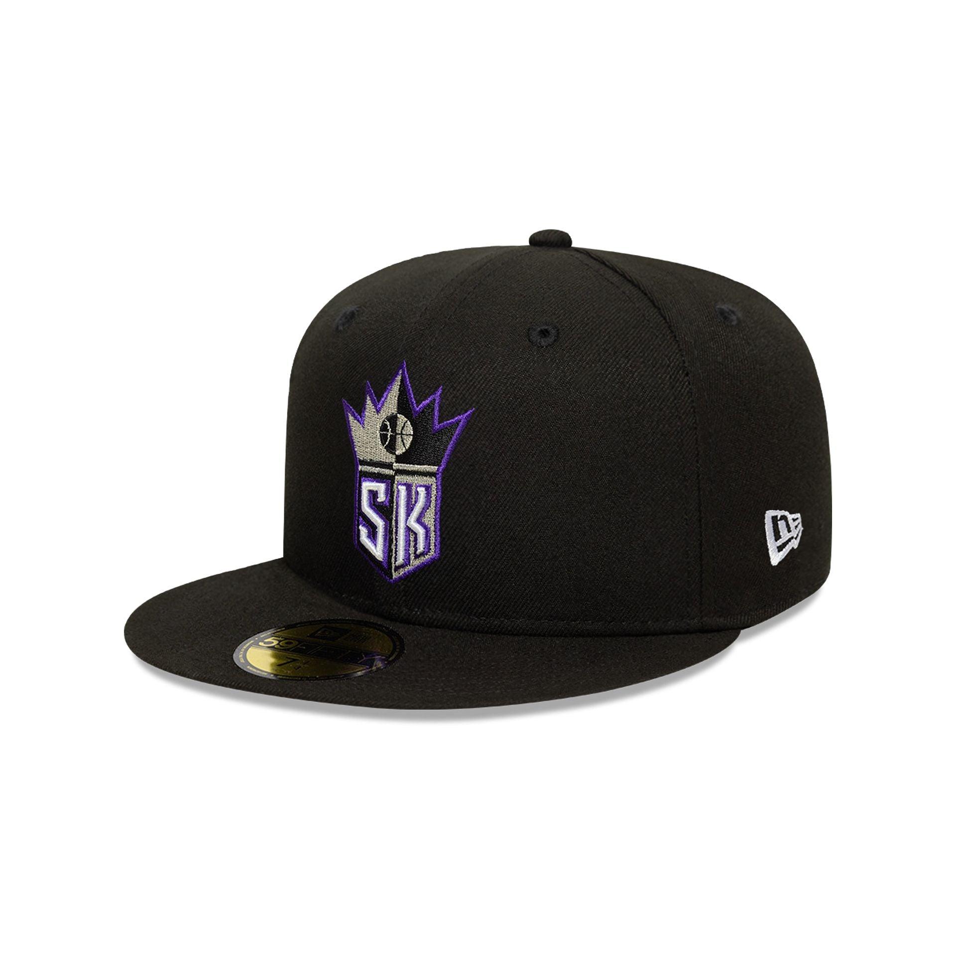 Sacramento Kings Classic Edition Black 59FIFTY Fitted Hat Male Product Image