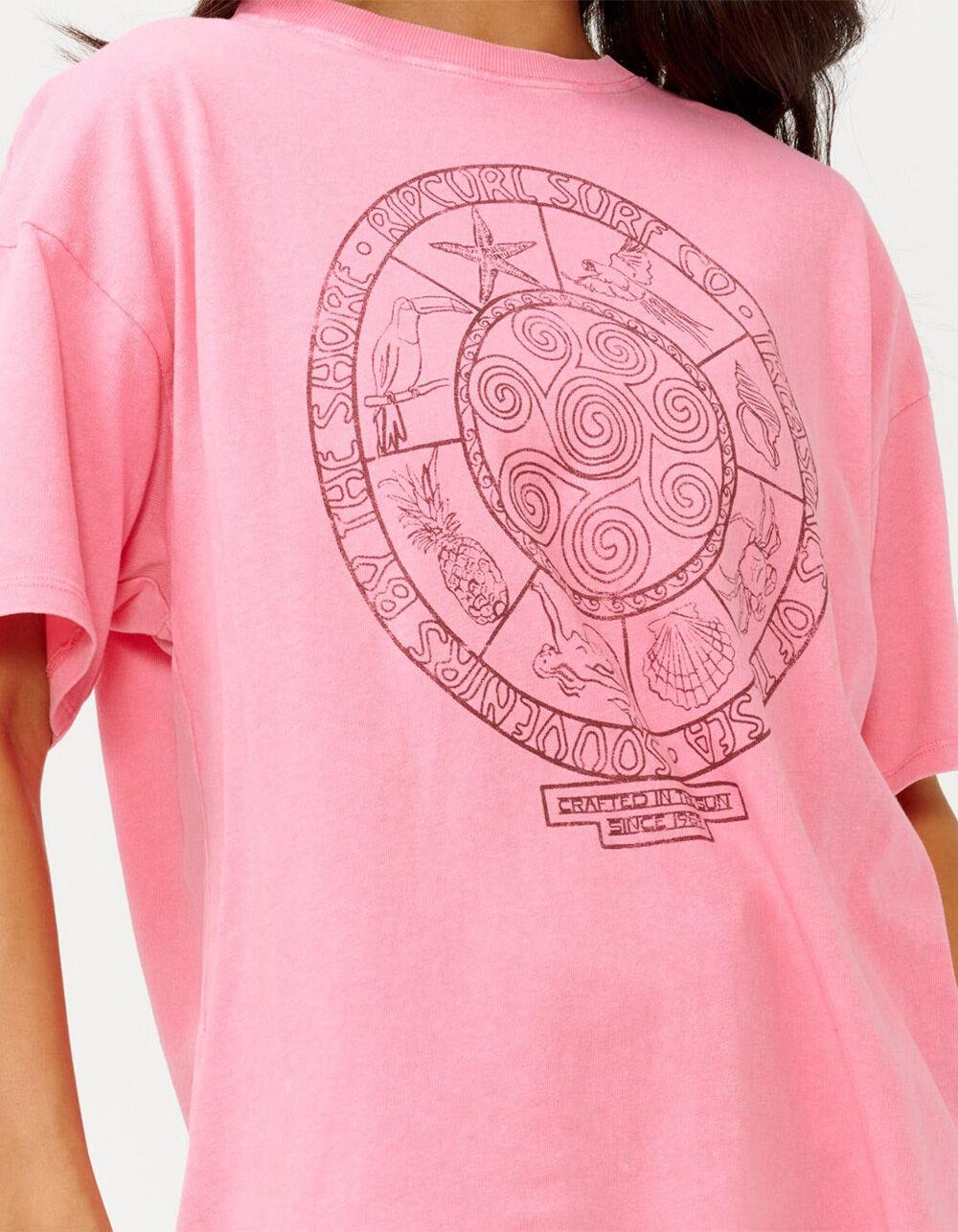 RIP CURL Souvenirs Heritage Womens Tee - PINK Product Image