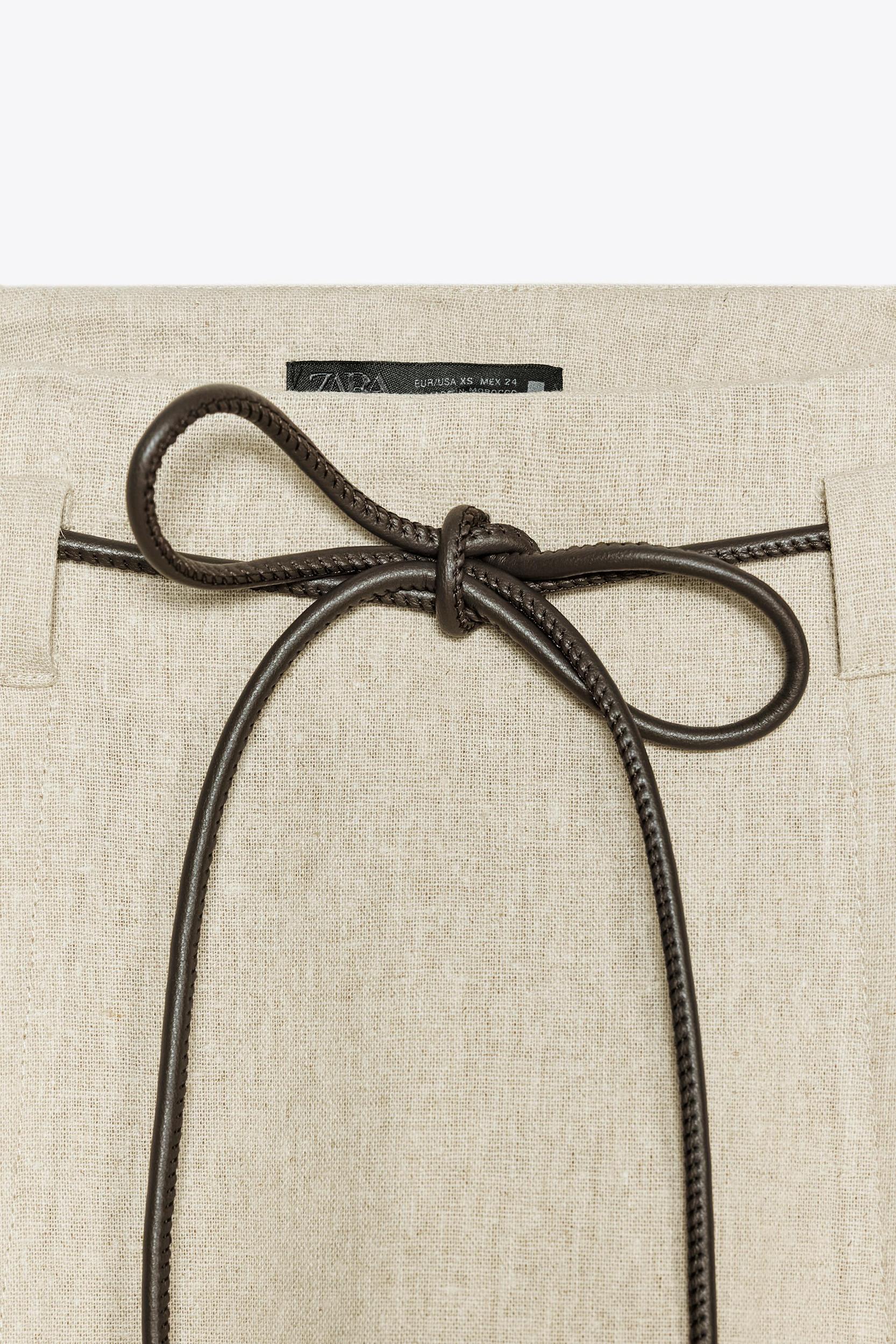 LINEN MIDI SKIRT Product Image