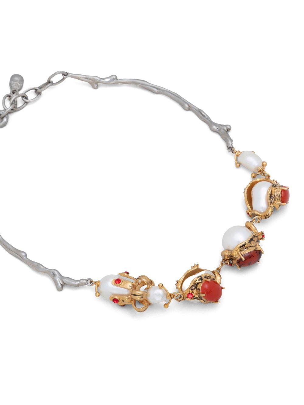 pearl-embellished necklace Product Image