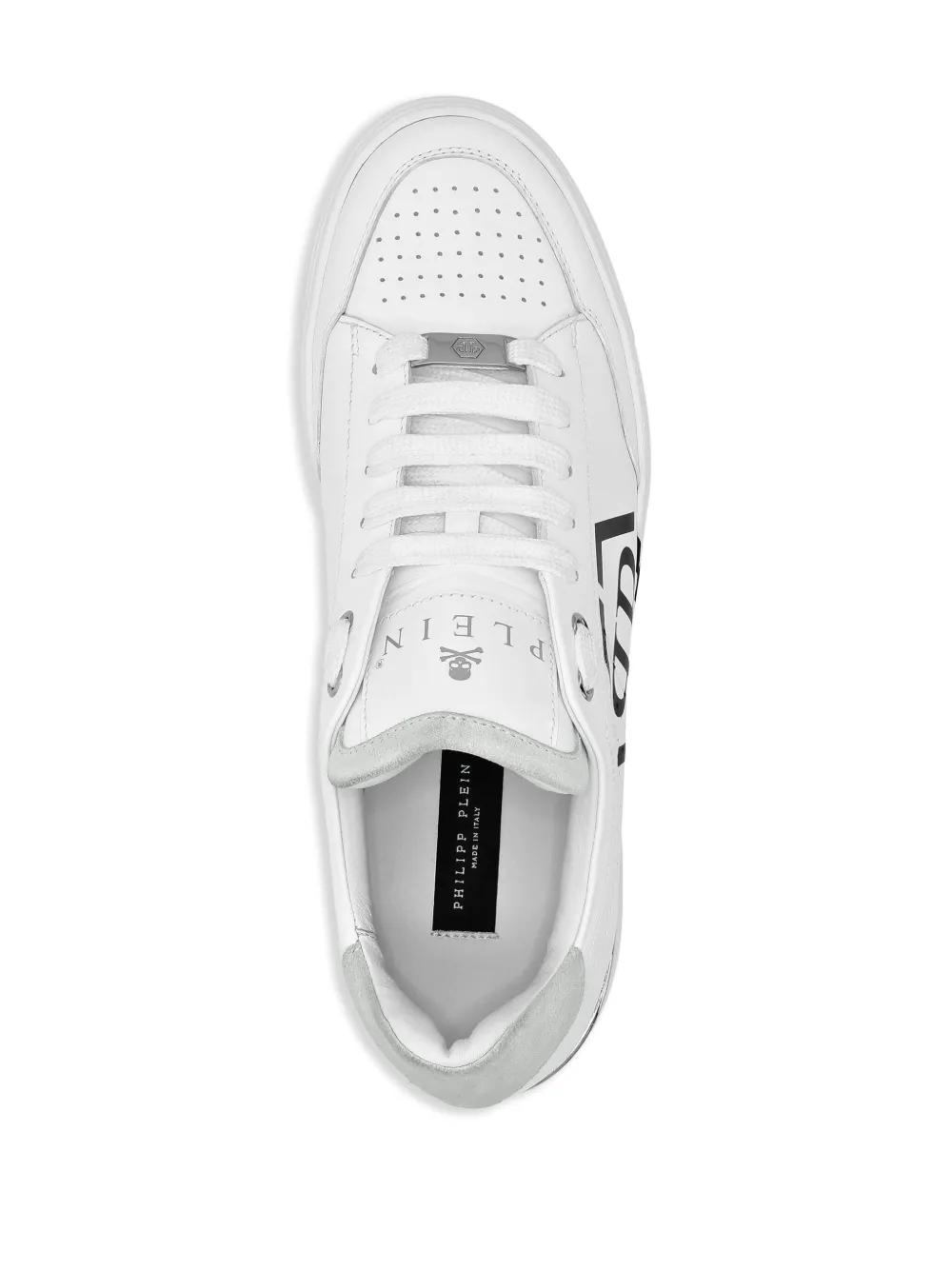 Hexagon leather sneakers Product Image