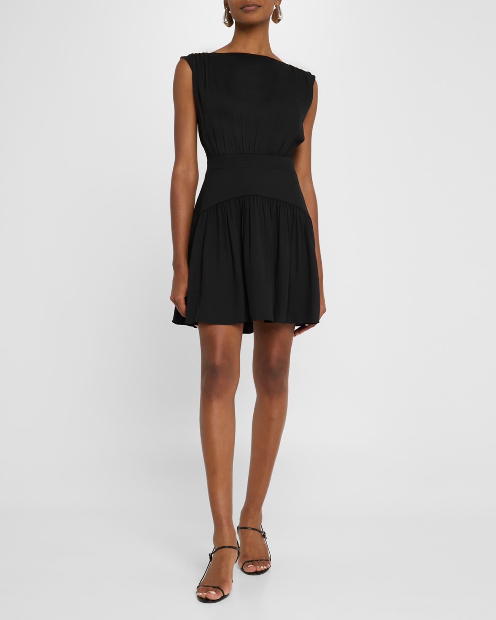 Claira Boat-Neck Mini Dress Product Image