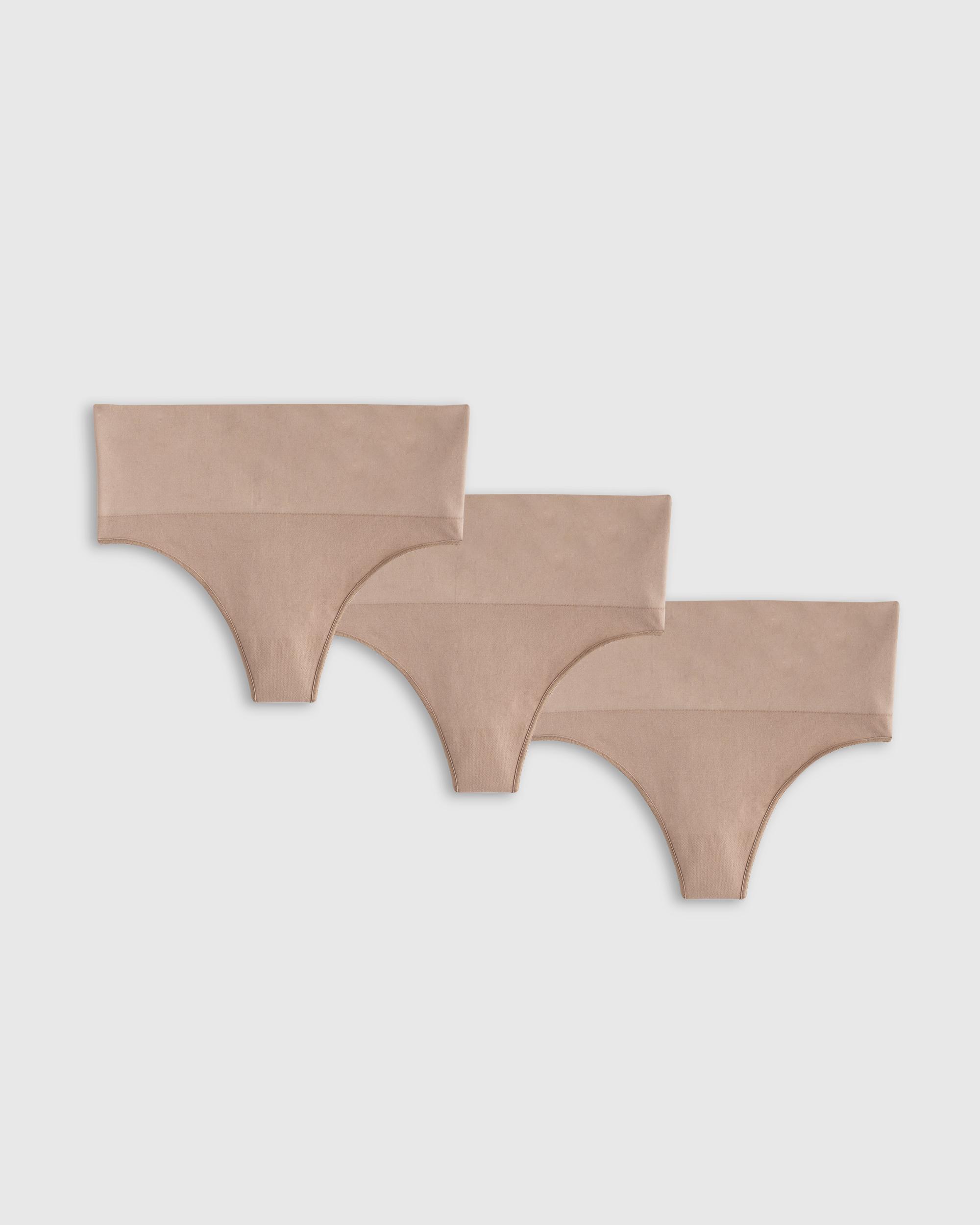 Quince | Women's Shaping High-Waisted Thong Nylon/Spandex Product Image