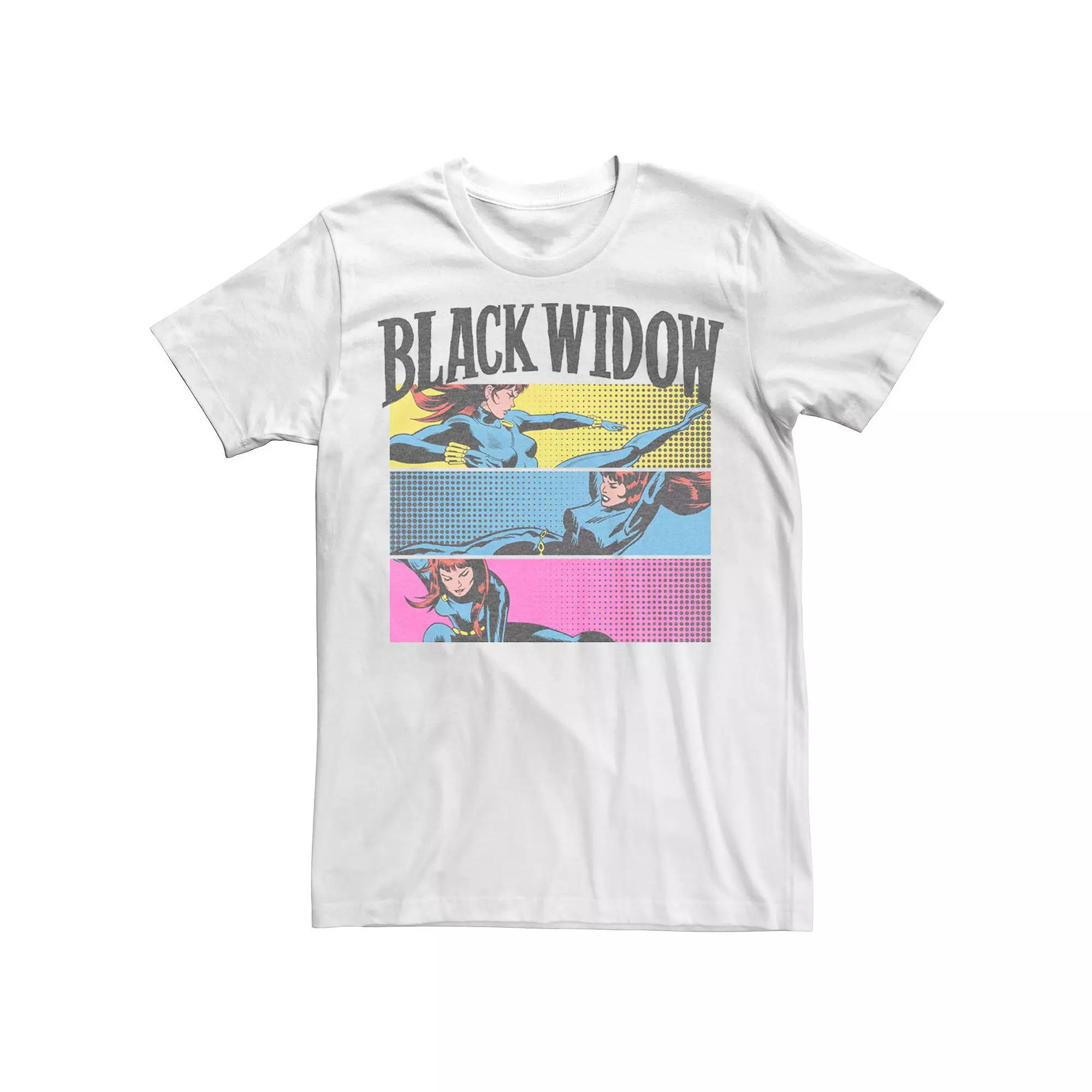 Men's Marvel Black Widow Panels Tee,  Product Image