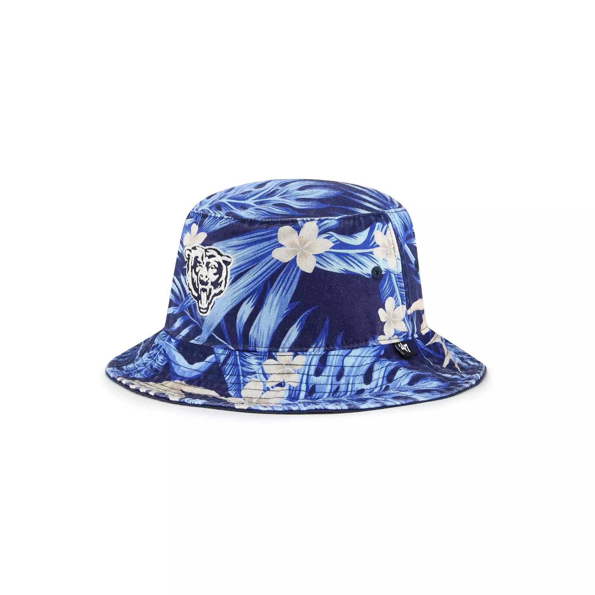 Men's '47 Navy Chicago Bears Tropicalia Bucket Hat,  Product Image