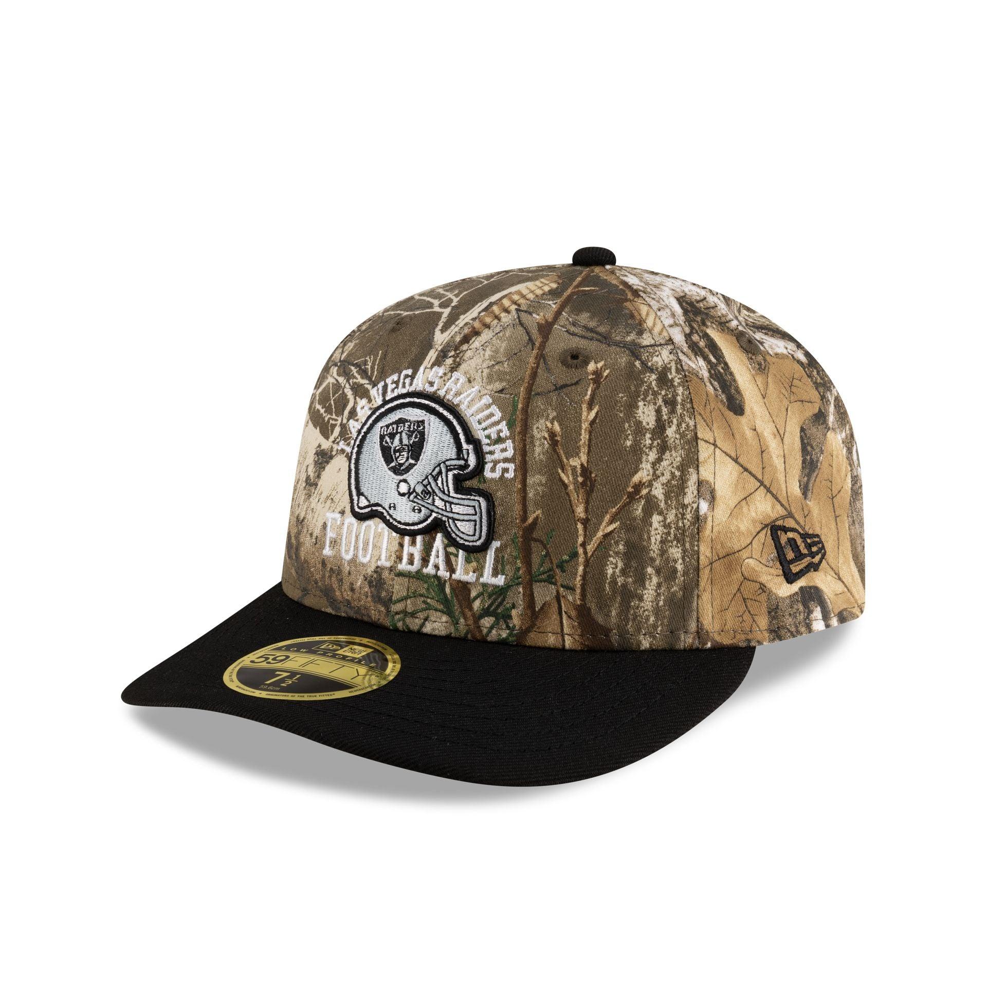 Just Caps Realtree Las Vegas Raiders Low Profile 59FIFTY Fitted Hat Male Product Image