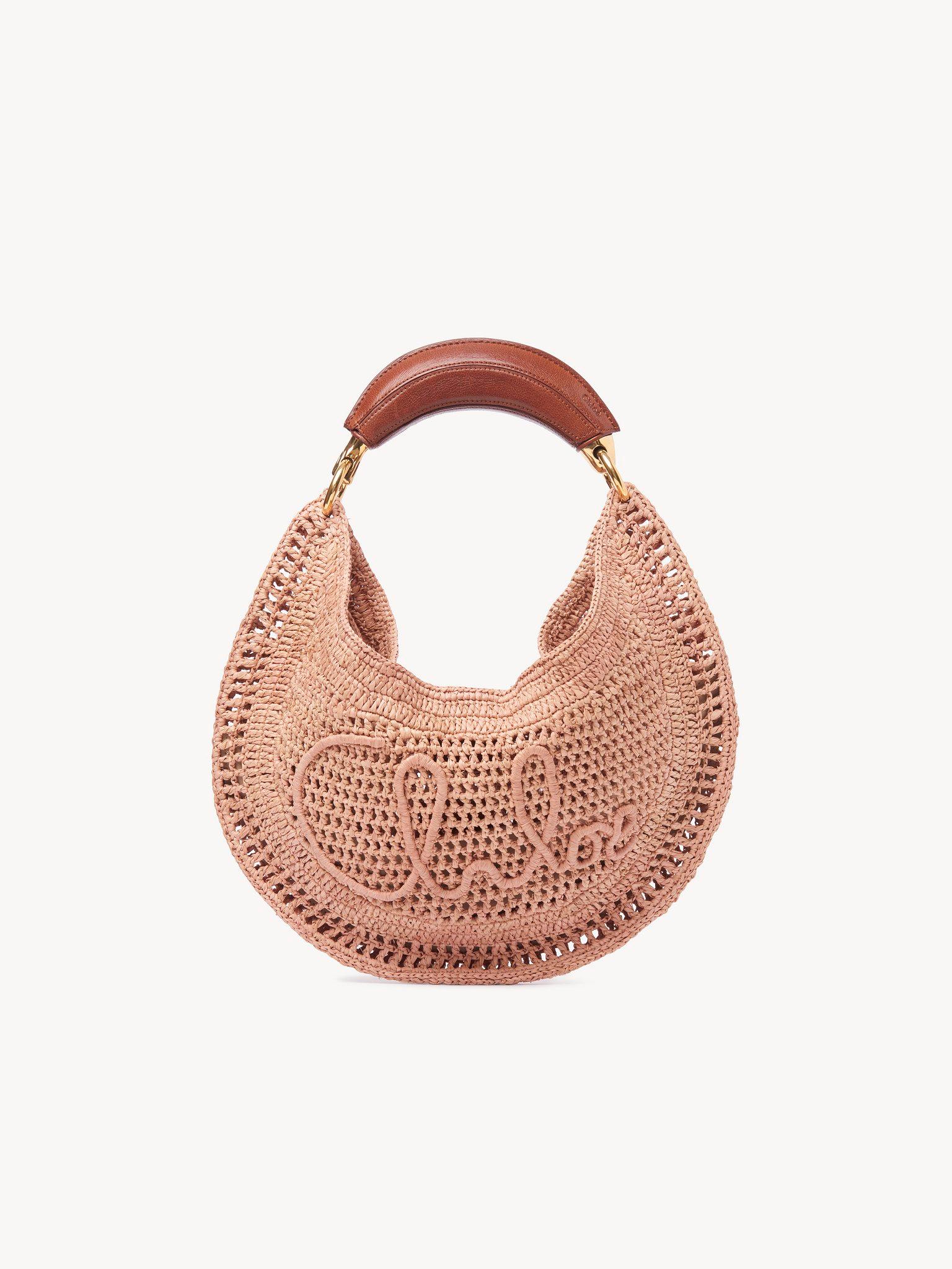 Summer Banana hobo bag in raffia Product Image