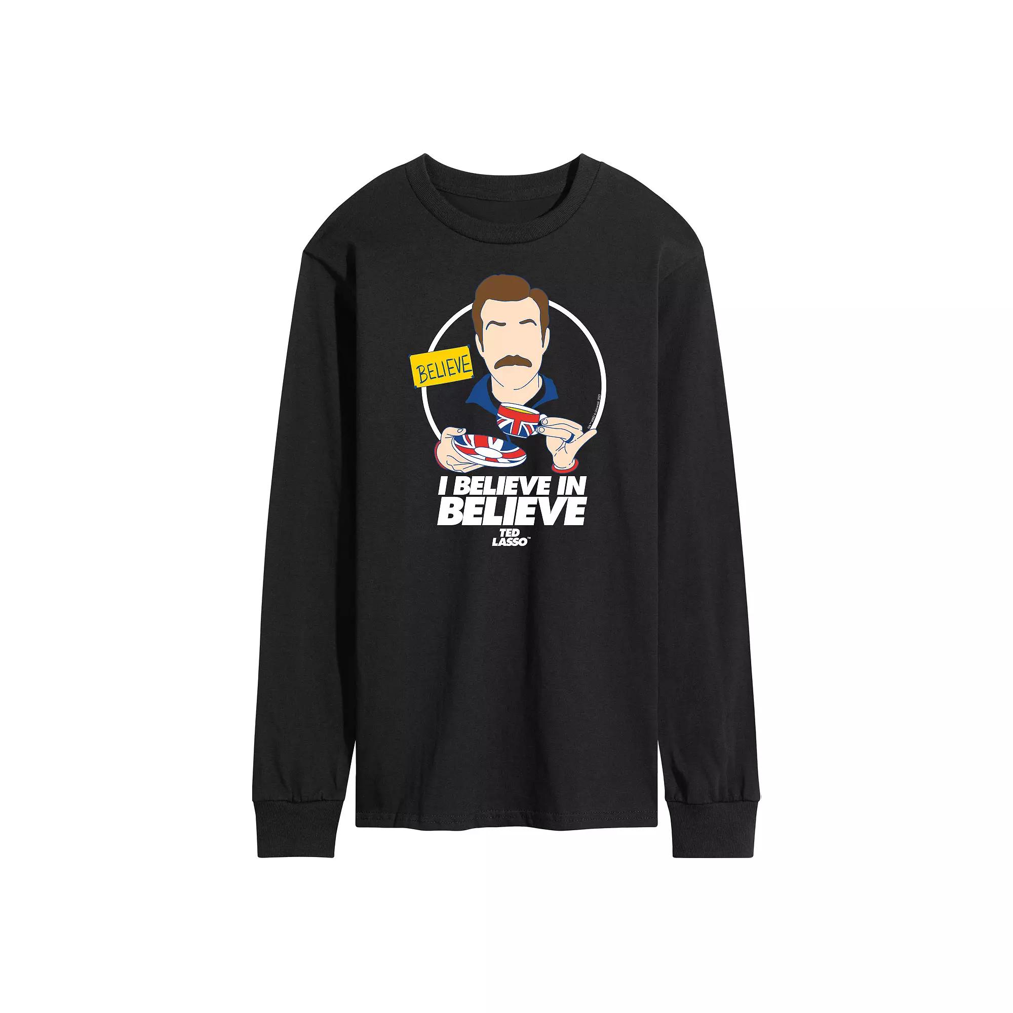 Men's Ted Lasso I Believe Long Sleeve Graphic Tee,  Product Image