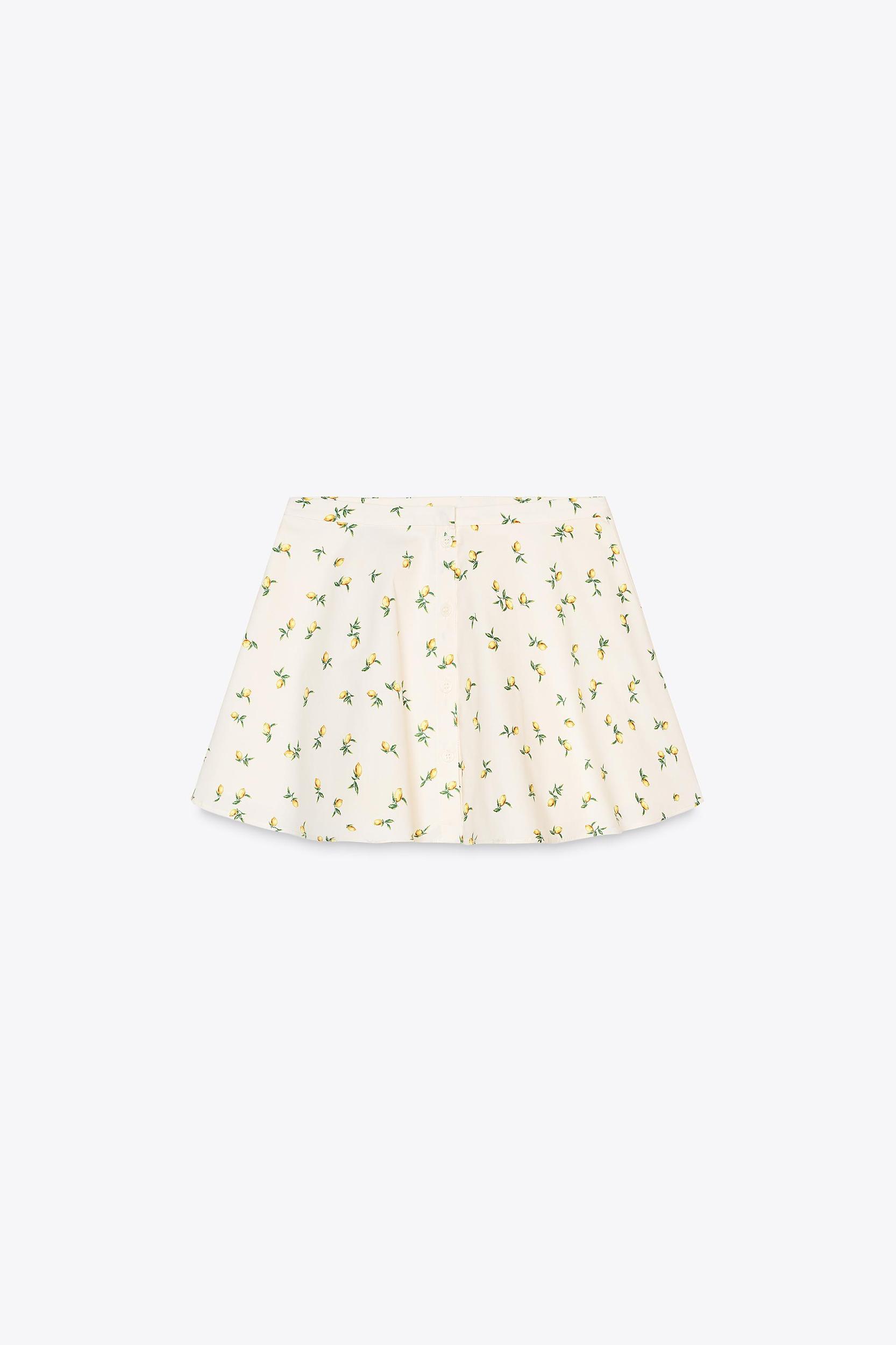 LEMON PRINT MINI SKIRT Product Image