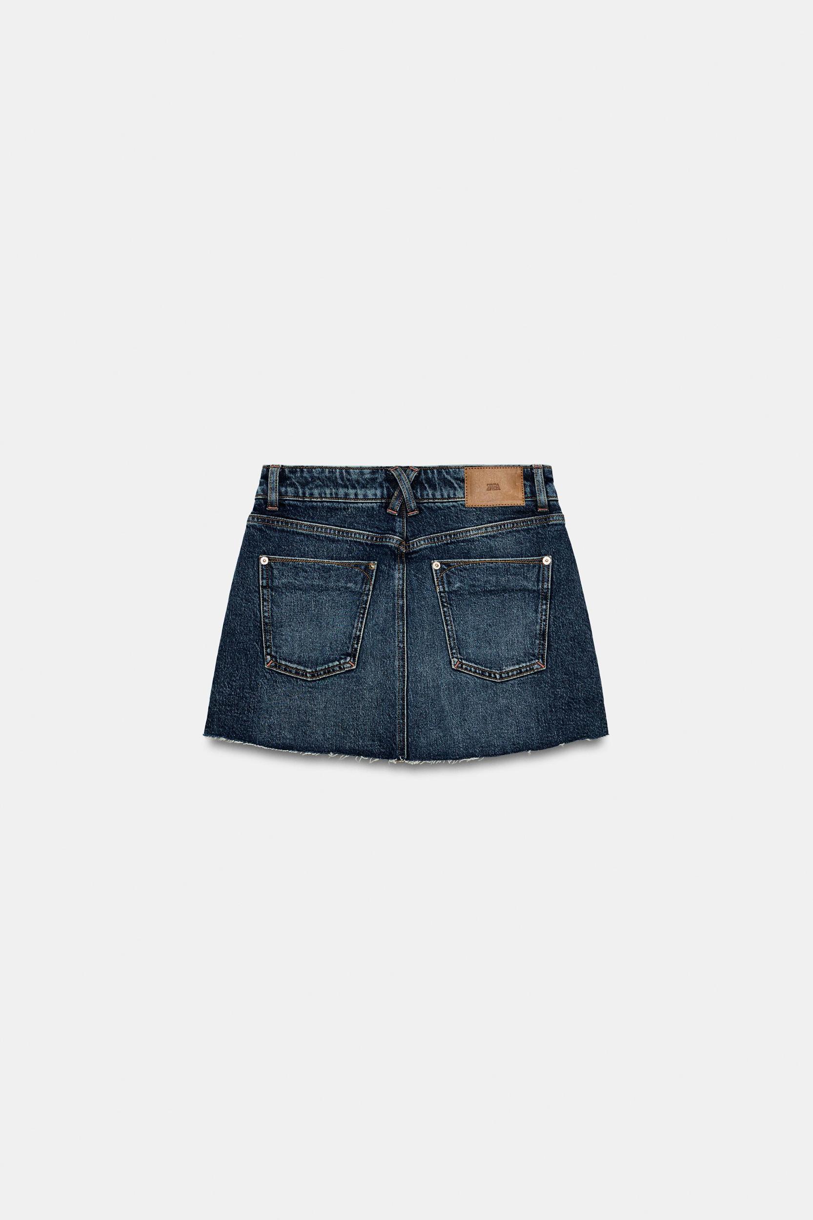 Z1975 DENIM SKORT WITH RAW HEM Product Image