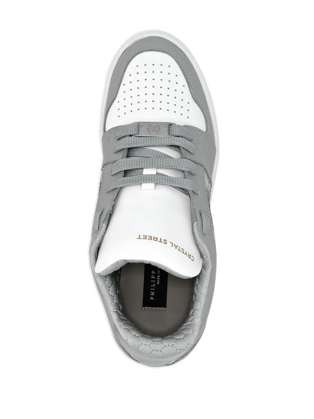 Crystal Lo-Top Leather Sneakers Product Image