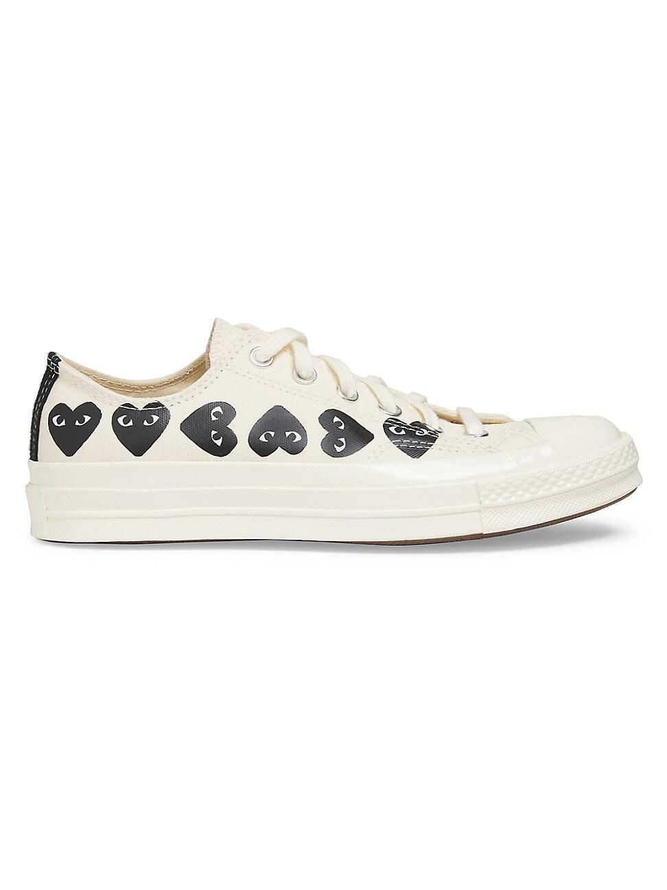 CdG PLAY x Converse Womens Chuck Taylor All Star Heart Low-Top Sneakers Product Image