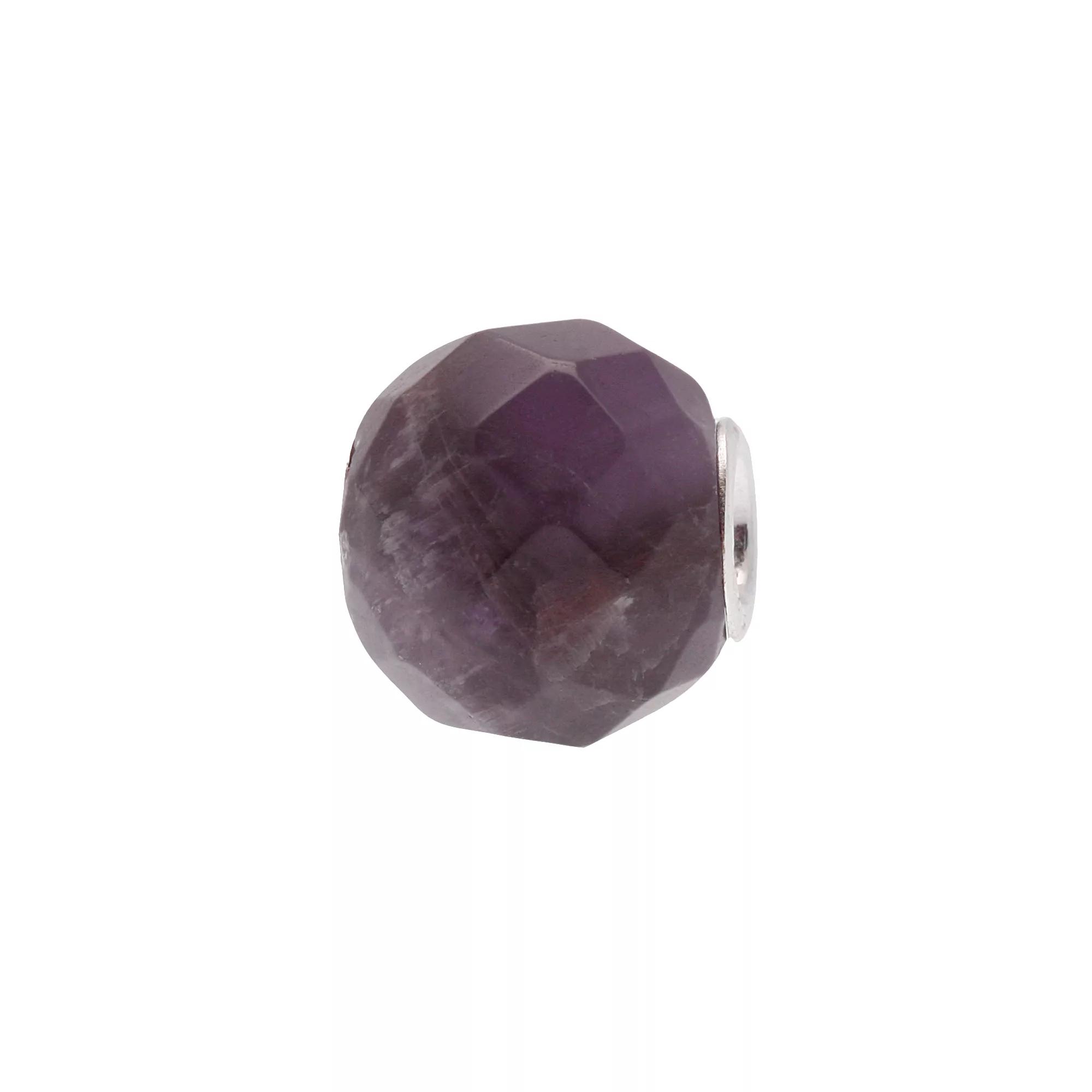 Individuality Beads Sterling Silver Multifaceted Glass Bead, Women's, Purple Product Image
