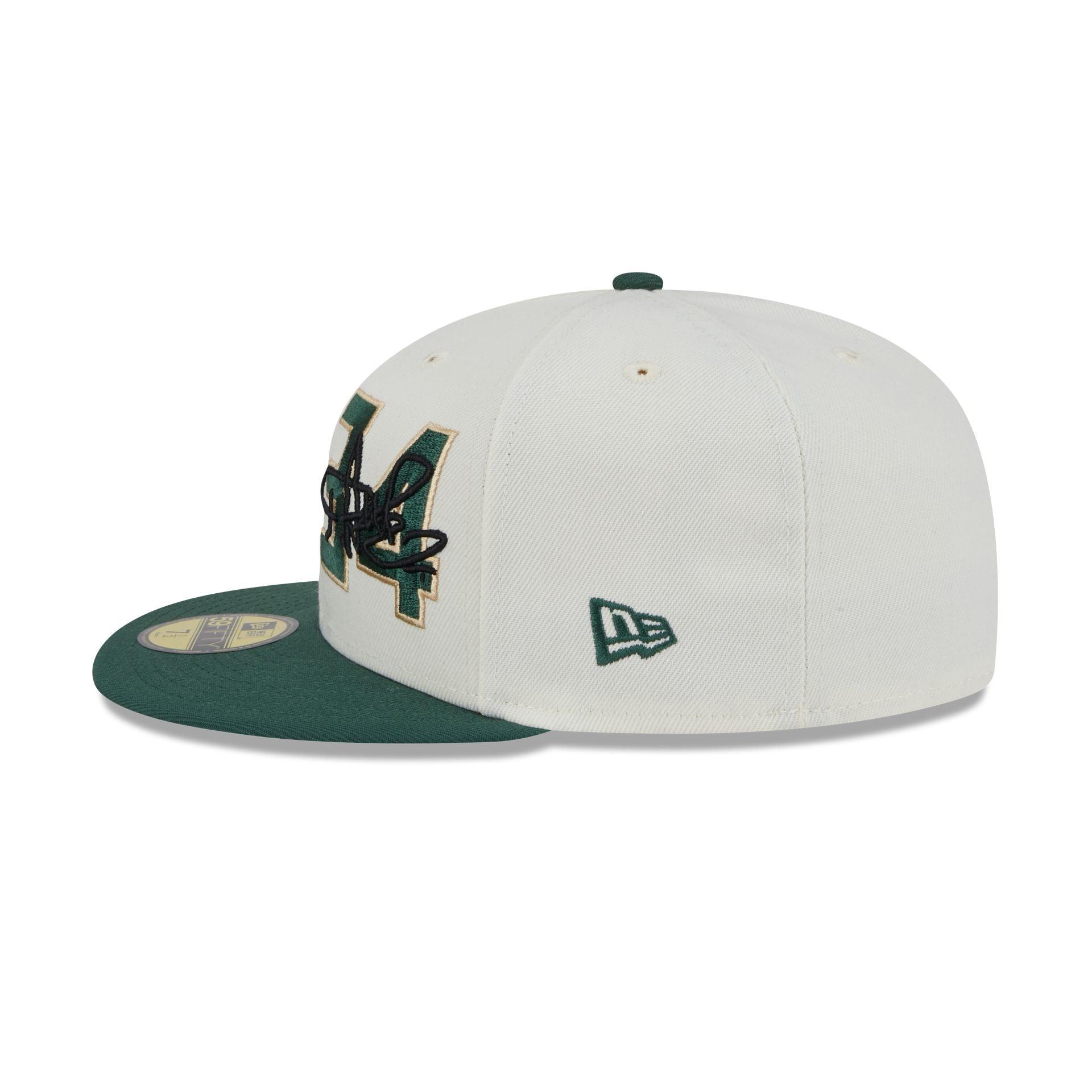 Milwaukee Bucks Giannis Antetokounmpo Chrome White 59FIFTY Fitted Hat Male Product Image
