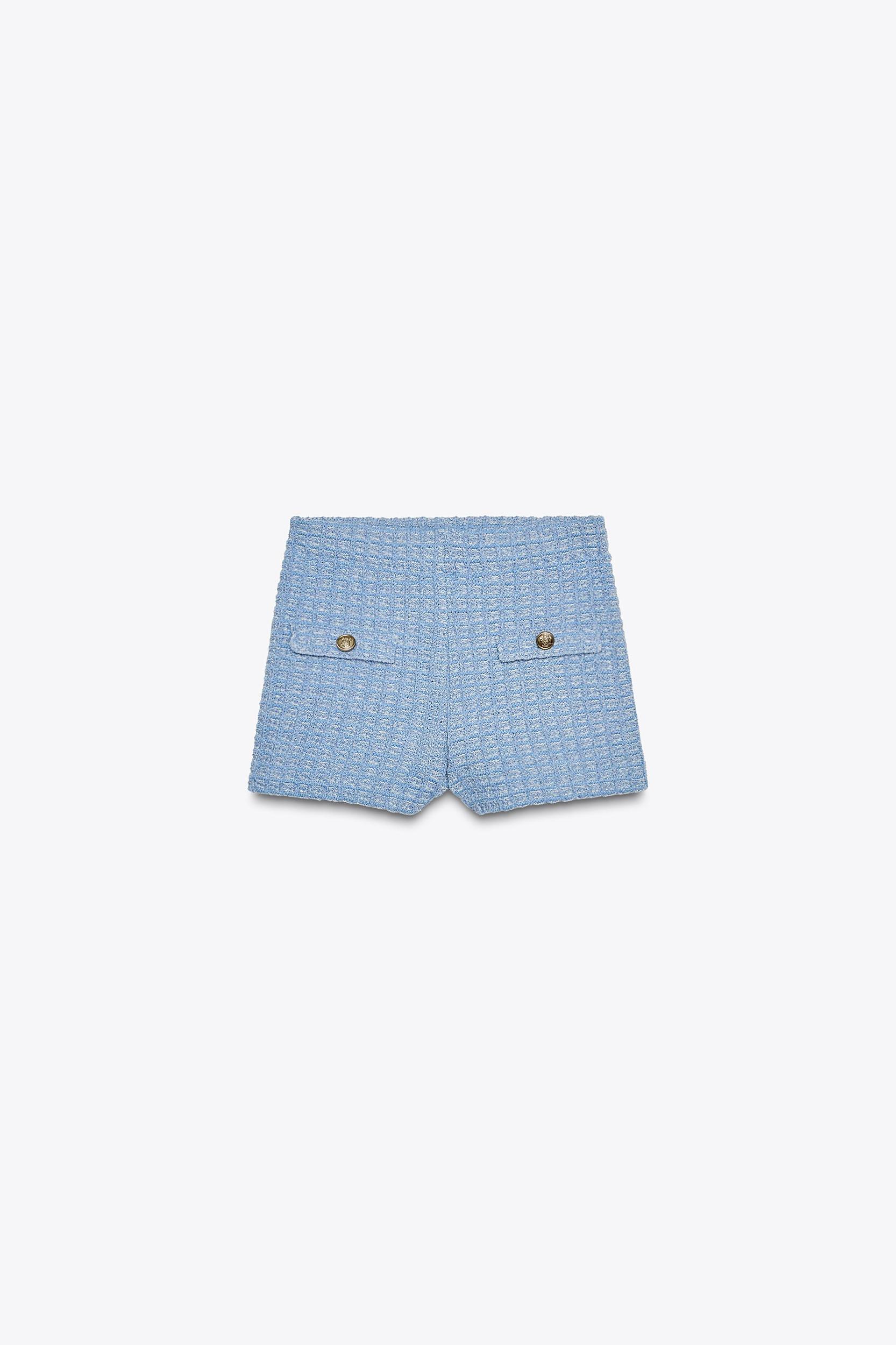 HIGH-WAISTED STRETCH SHORTS Product Image