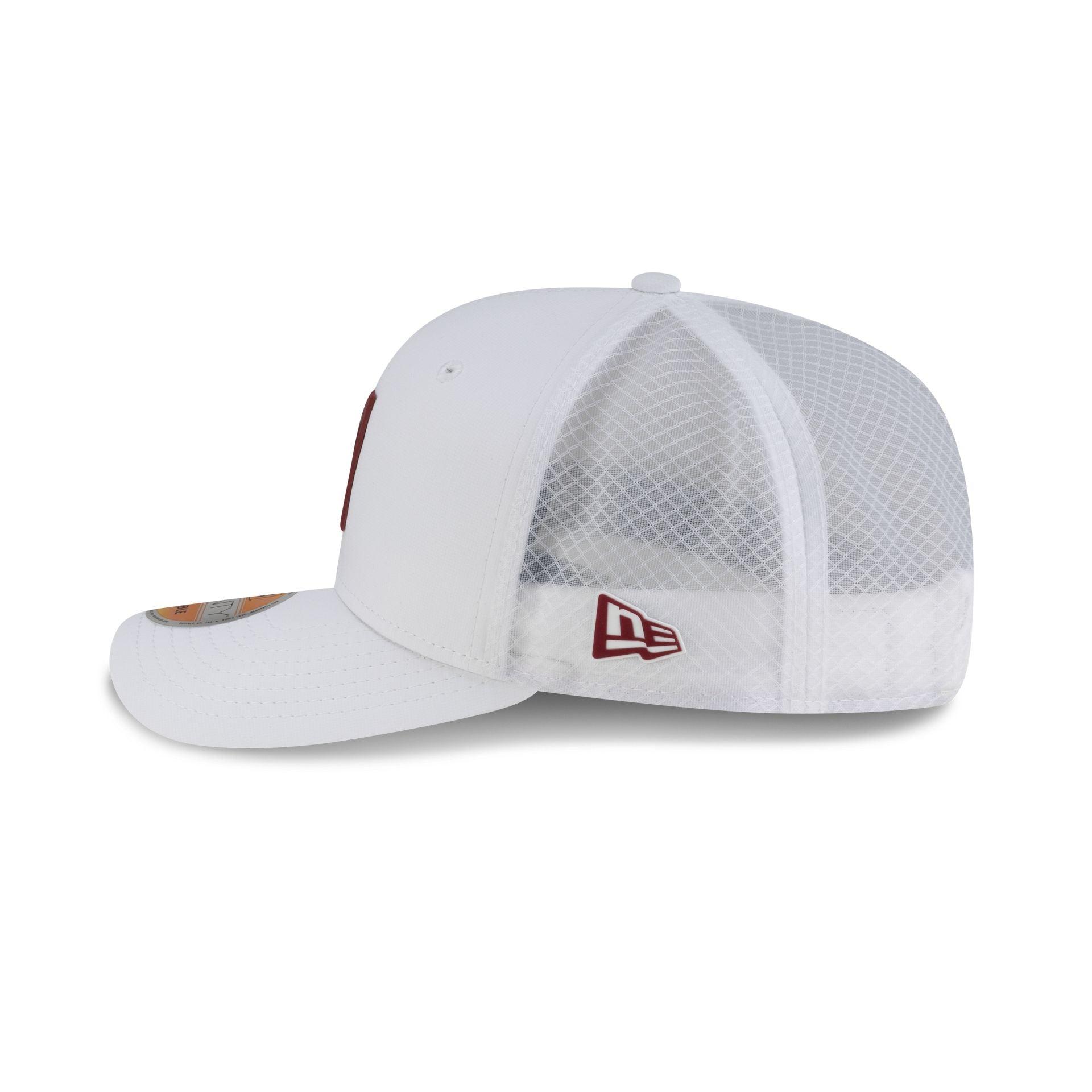 Washington Commanders 2025 Sideline Hot Weather White 9SEVENTY Trucker Hat Male Product Image