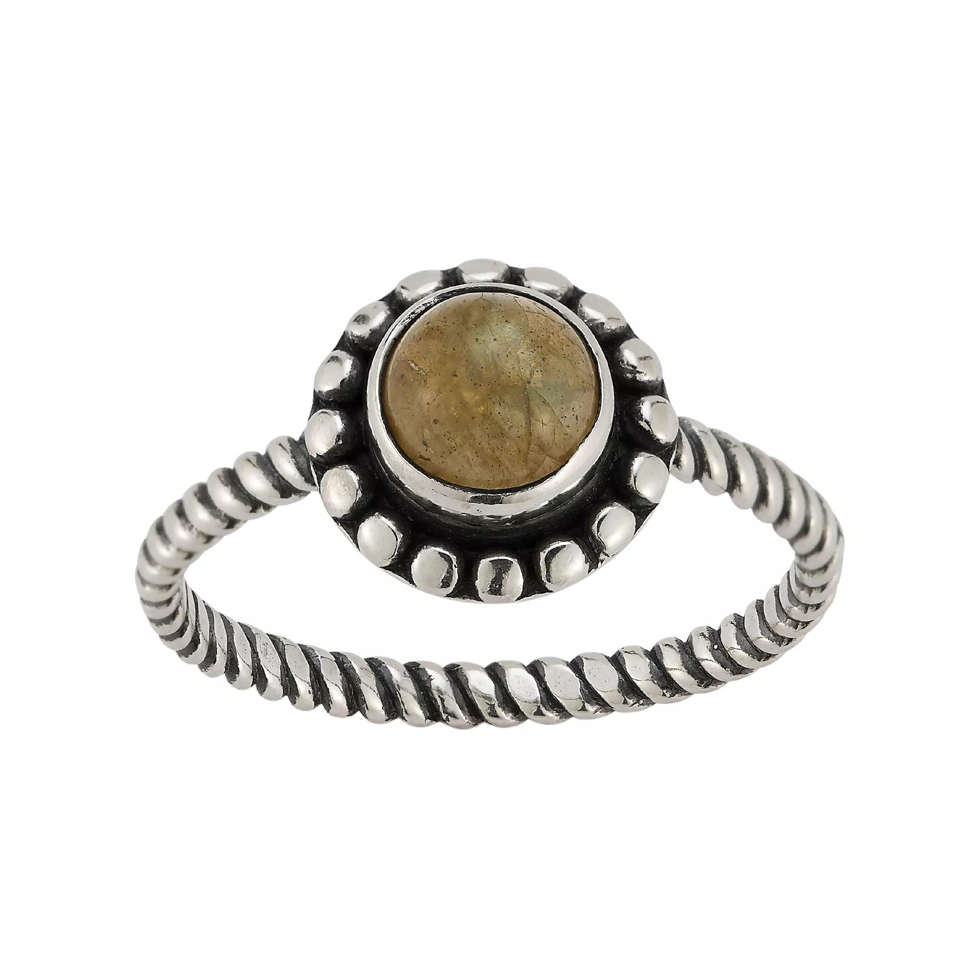 Sunkissed Sterling Sterling Silver Oxidized Labradorite Ring, Women's, Size: 8, Silver Tone Product Image