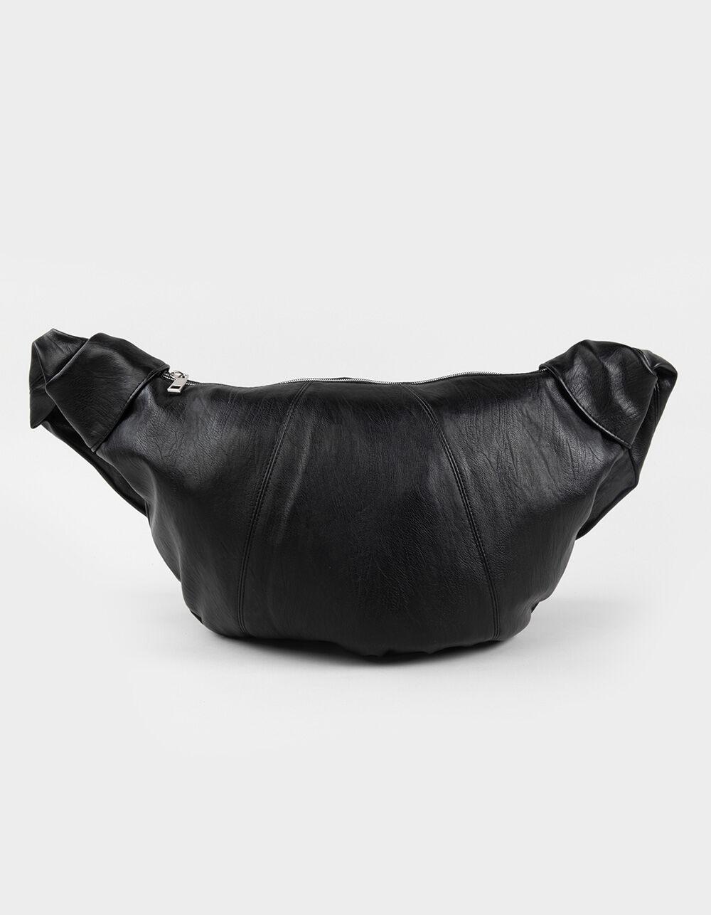 Knotted Slouchy Shoulder Bag - BLACK Product Image