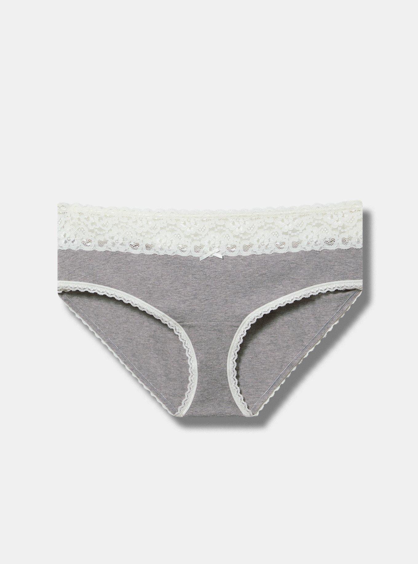 Mid-Rise Hipster Lace-Trim Panty Product Image
