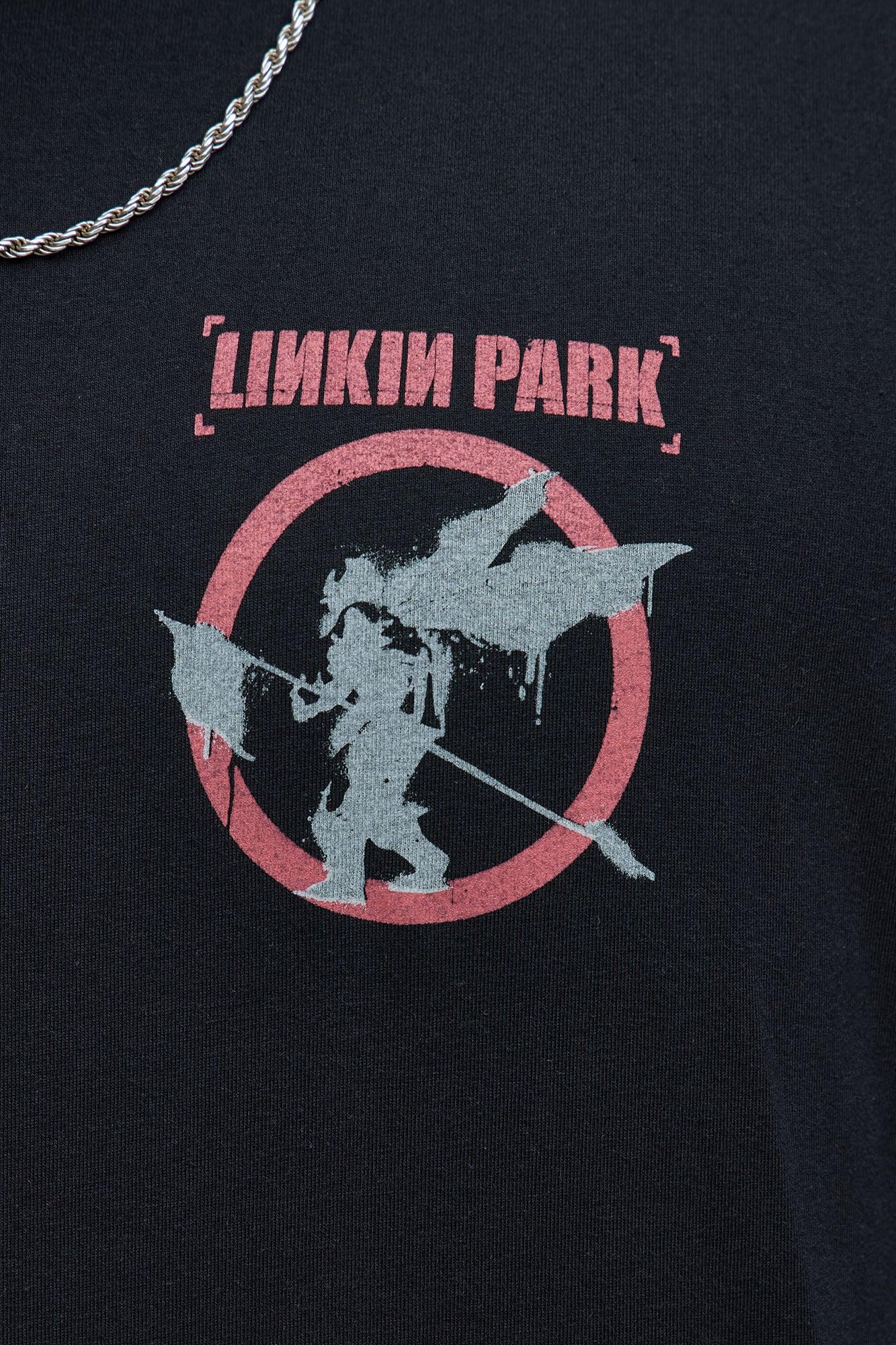Linkin Park Hybrid Theory Oversized Short Sleeve Tee - Black Male Product Image