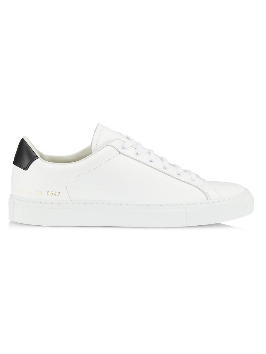 Womens Retro Low Leather Sneakers Product Image